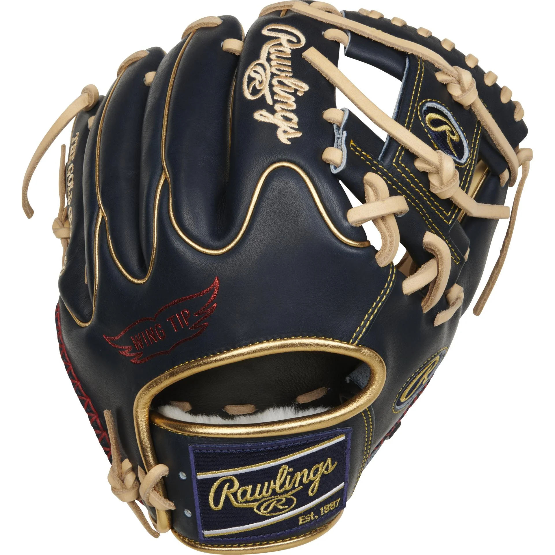 Rawlings Pro Preferred 11.5" Baseball Glove - Camel/Navy - Right Hand Throw