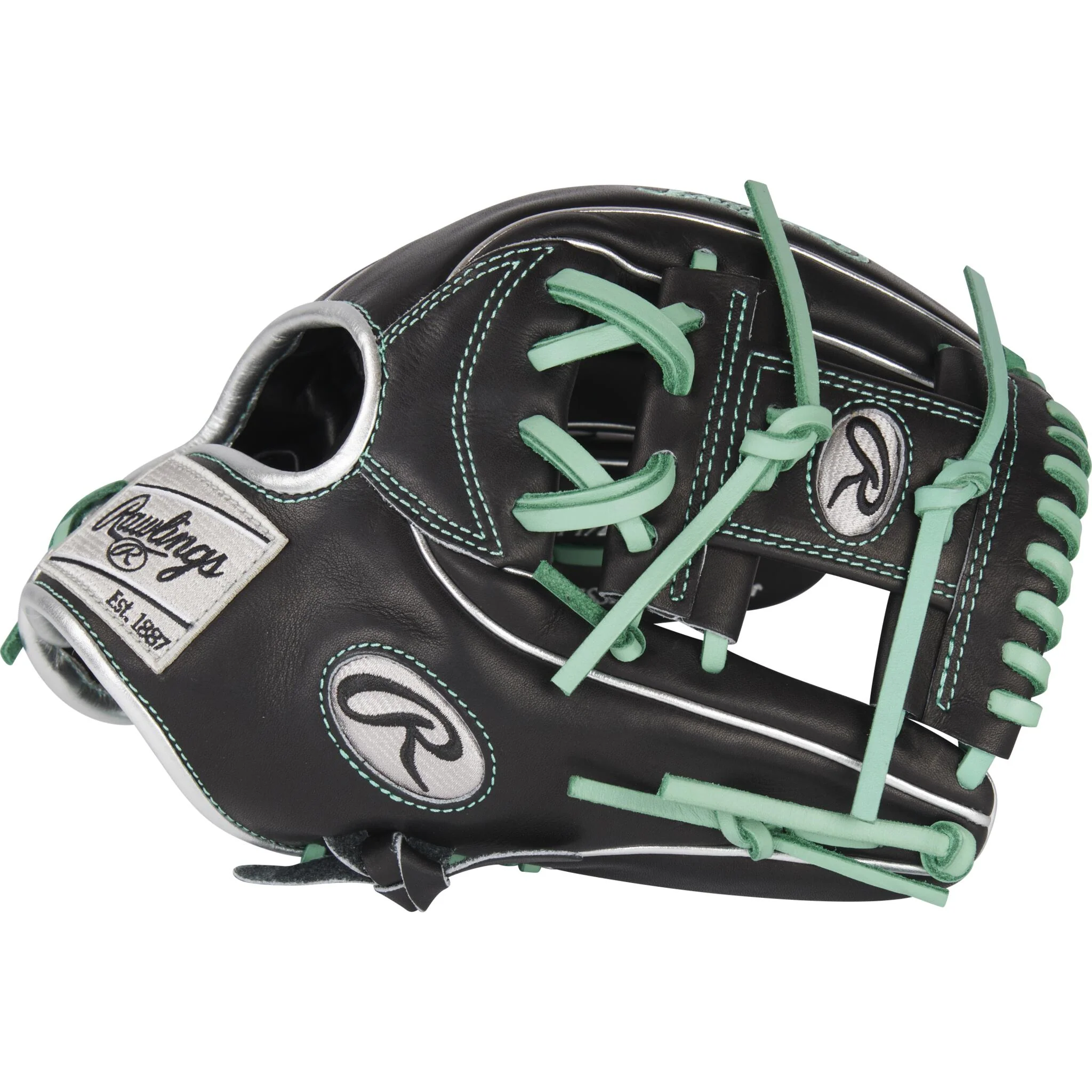 Rawlings Pro Preferred 11.5" Baseball Glove - Black - Right Hand Throw - Image 3