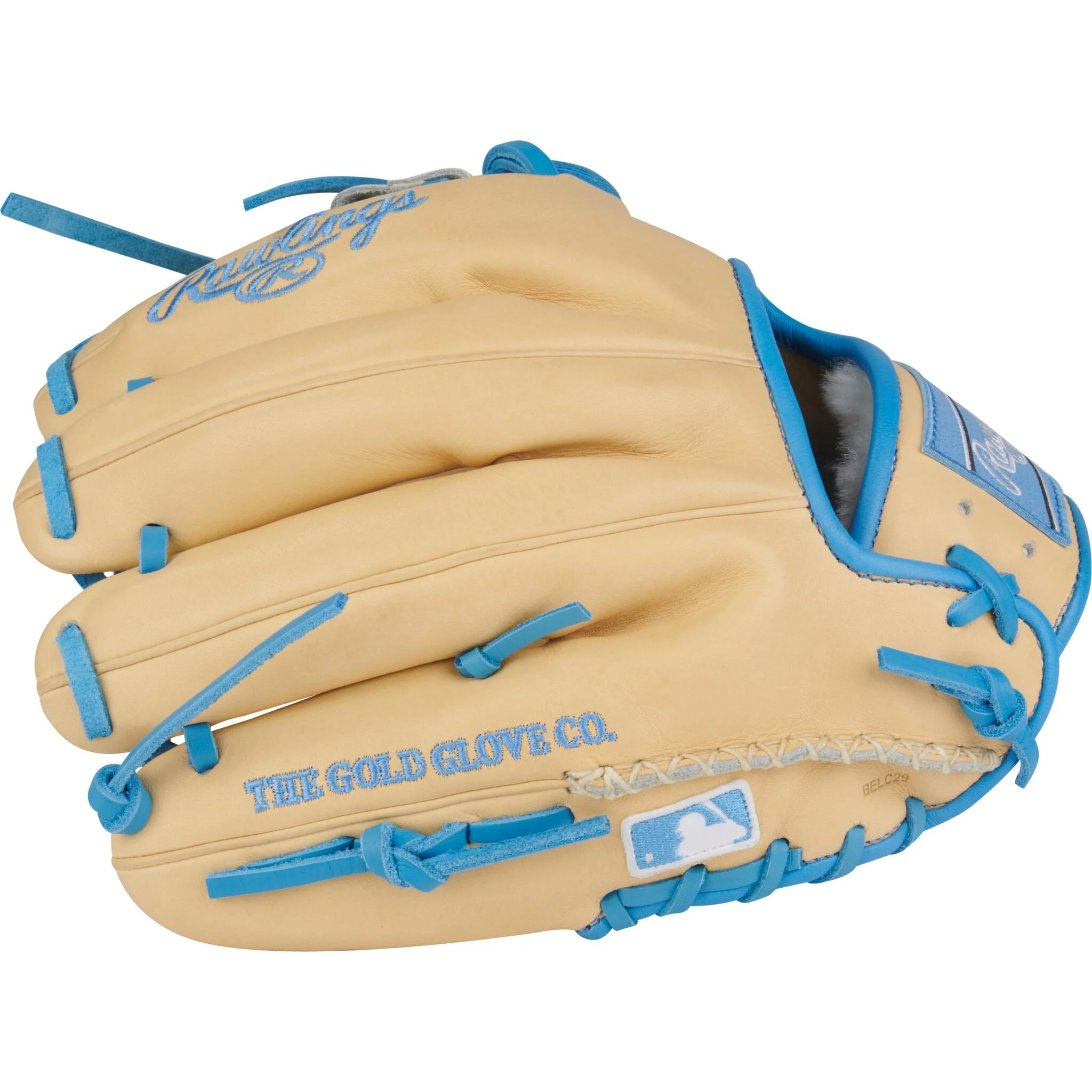 Rawlings Pro Preferred 11.5" Baseball Glove - Camel/Columbia Blue - Right Hand Throw - Image 4