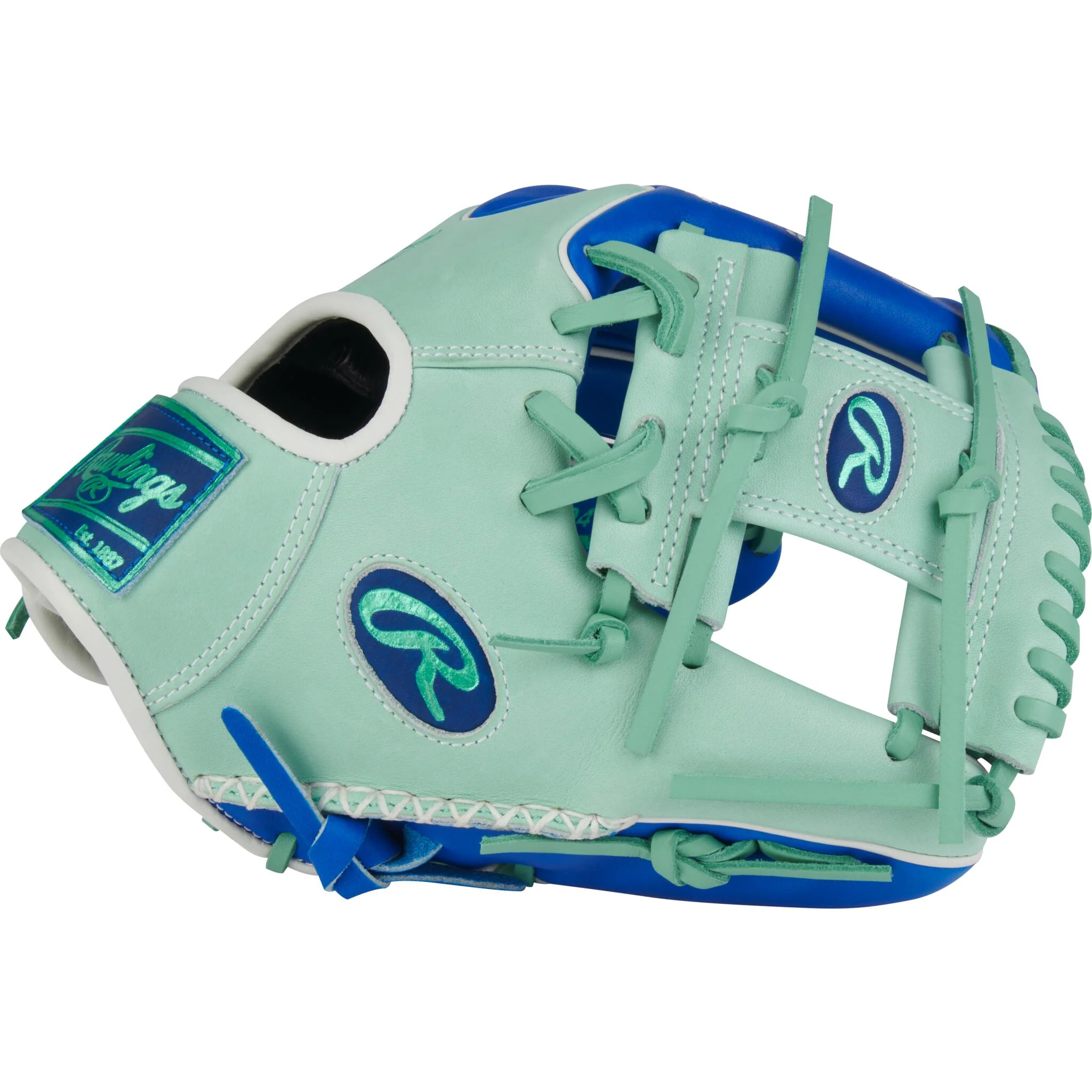 Rawlings Pro Preferred 11.5" Baseball Glove - Royal/Mint - Right Hand Throw - Image 3
