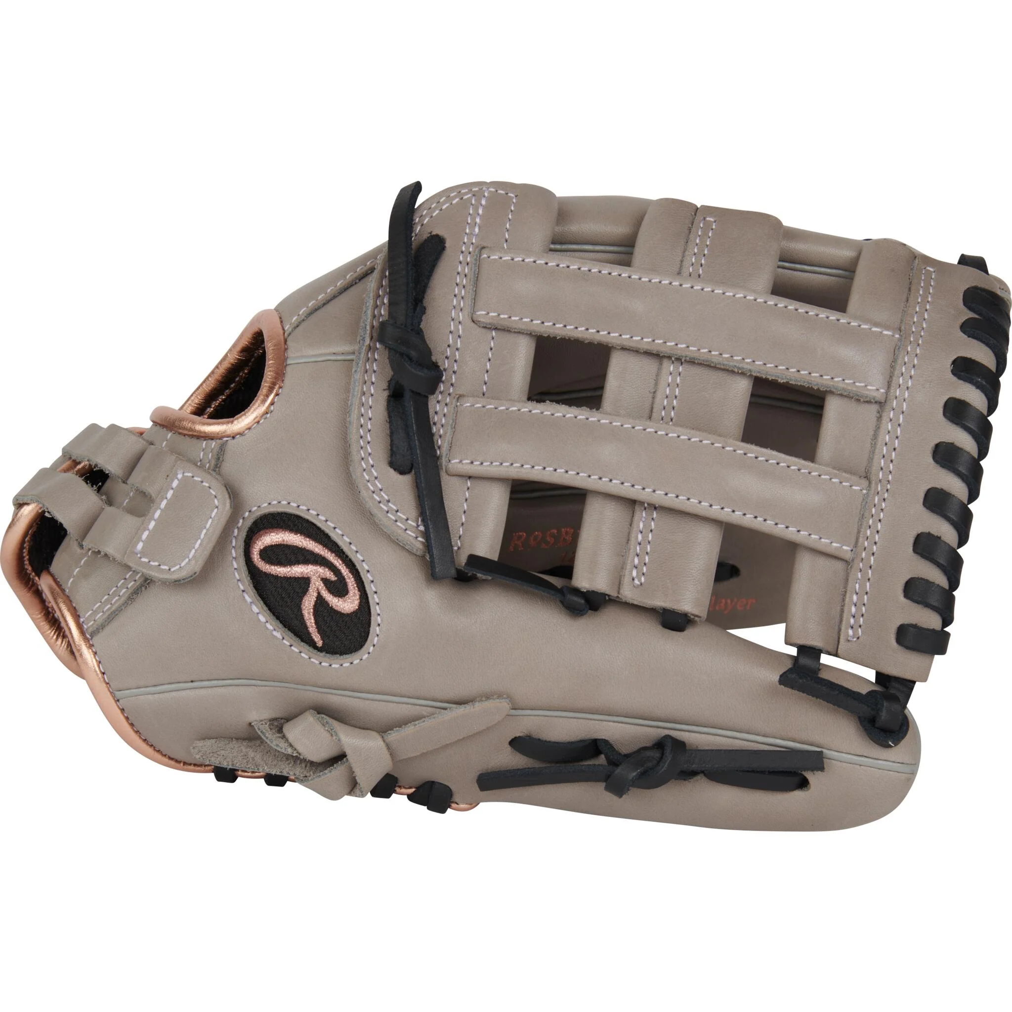 Rawlings R9 Contour 12" Fastpitch Softball Glove - Grey - Image 4