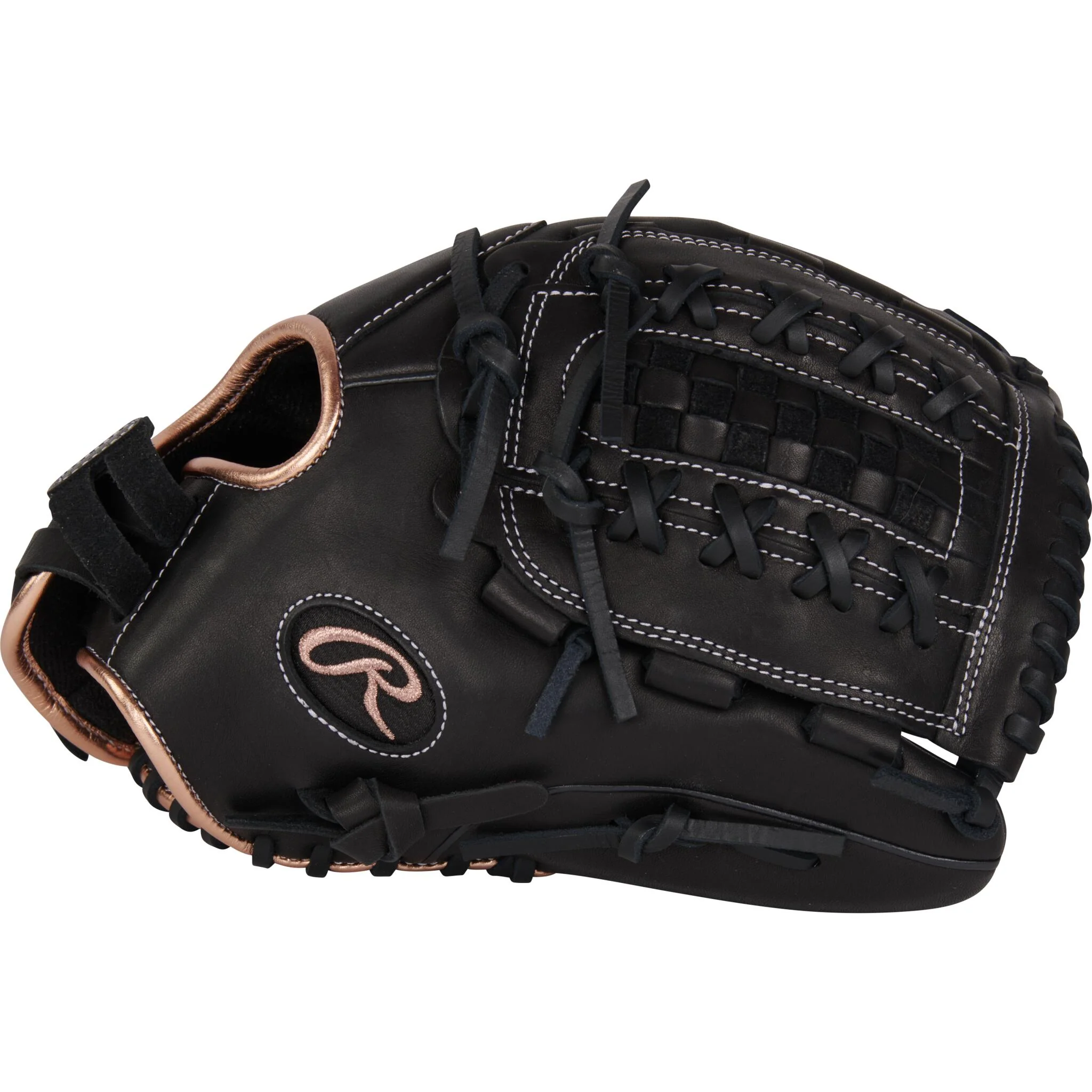 Rawlings R9 Series 12.5" Youth Fastpitch Softball Glove - Black - Image 4