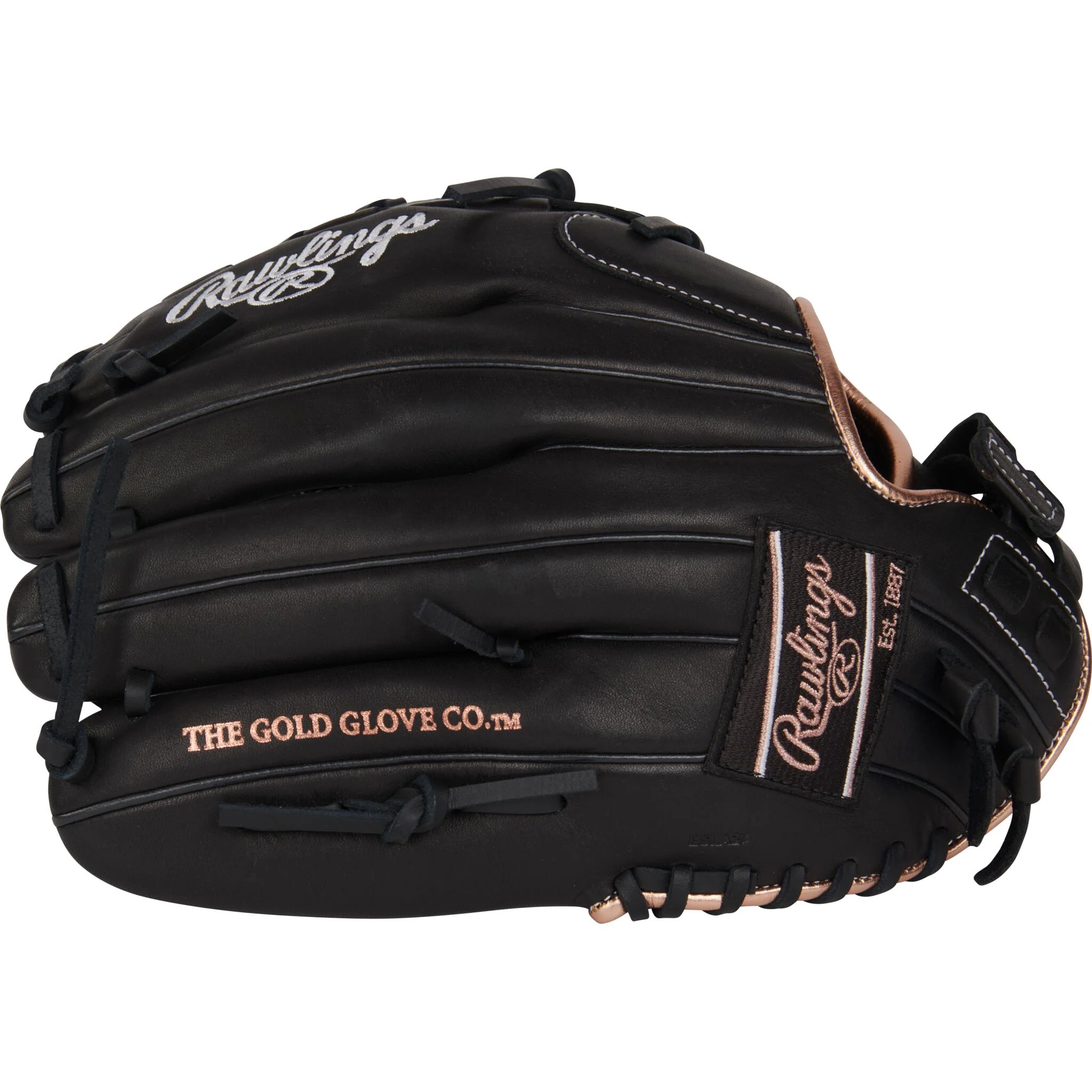 Rawlings R9 Series 12.5" Youth Fastpitch Softball Glove - Black - Image 5