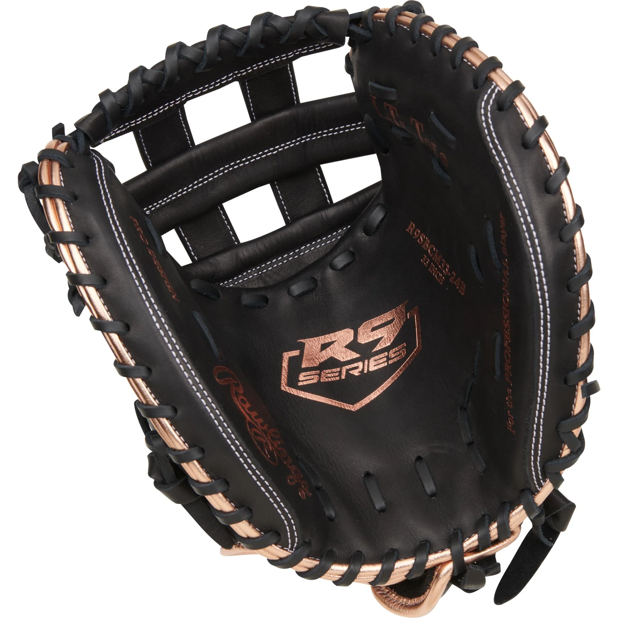 Rawlings R9 Series 33" Fastpitch Catchers Mitt - Black - Right Hand Throw - Image 2