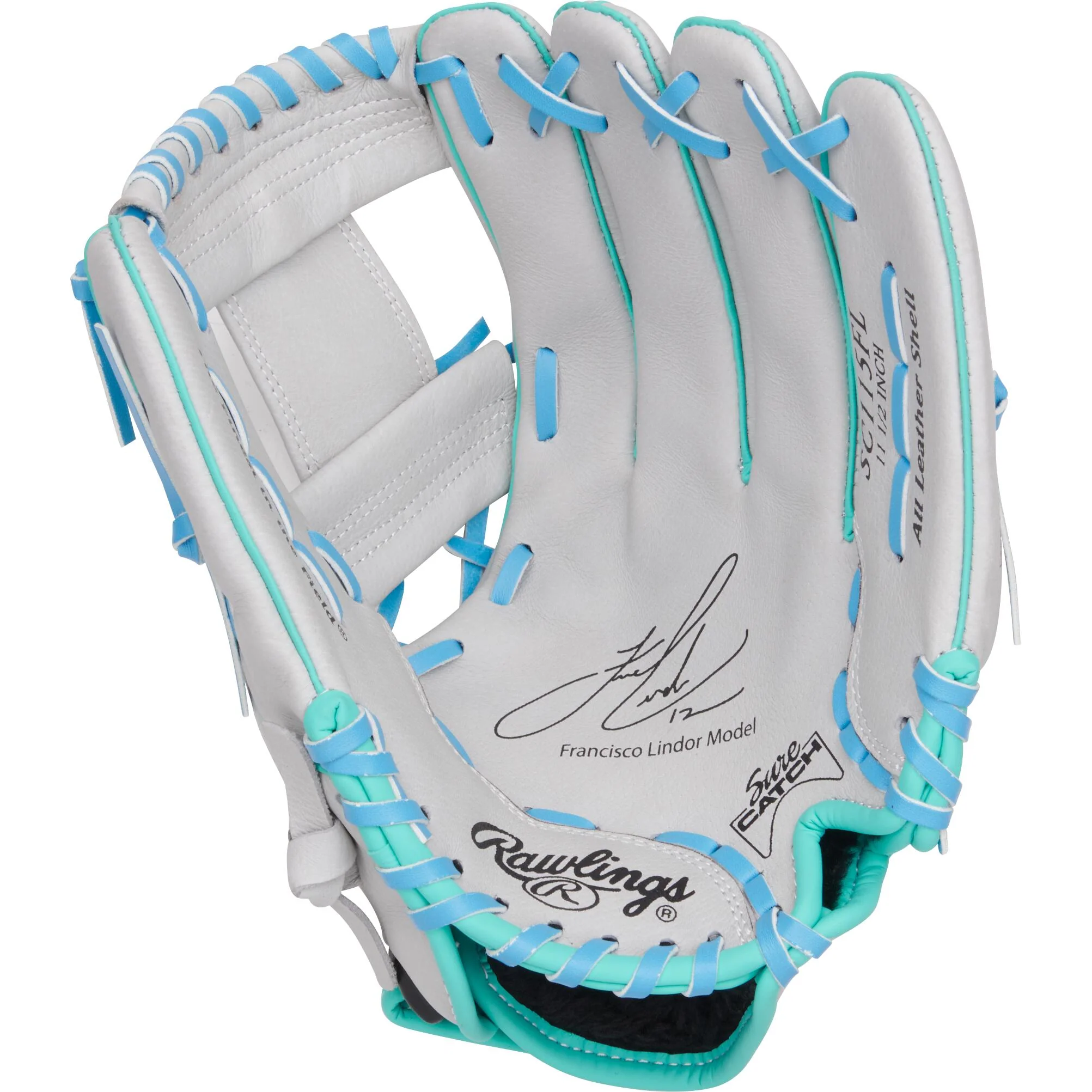 Rawlings Sure Catch 11.5" Youth Baseball Glove - Franciso Lindor - Right Hand Throw - Image 2