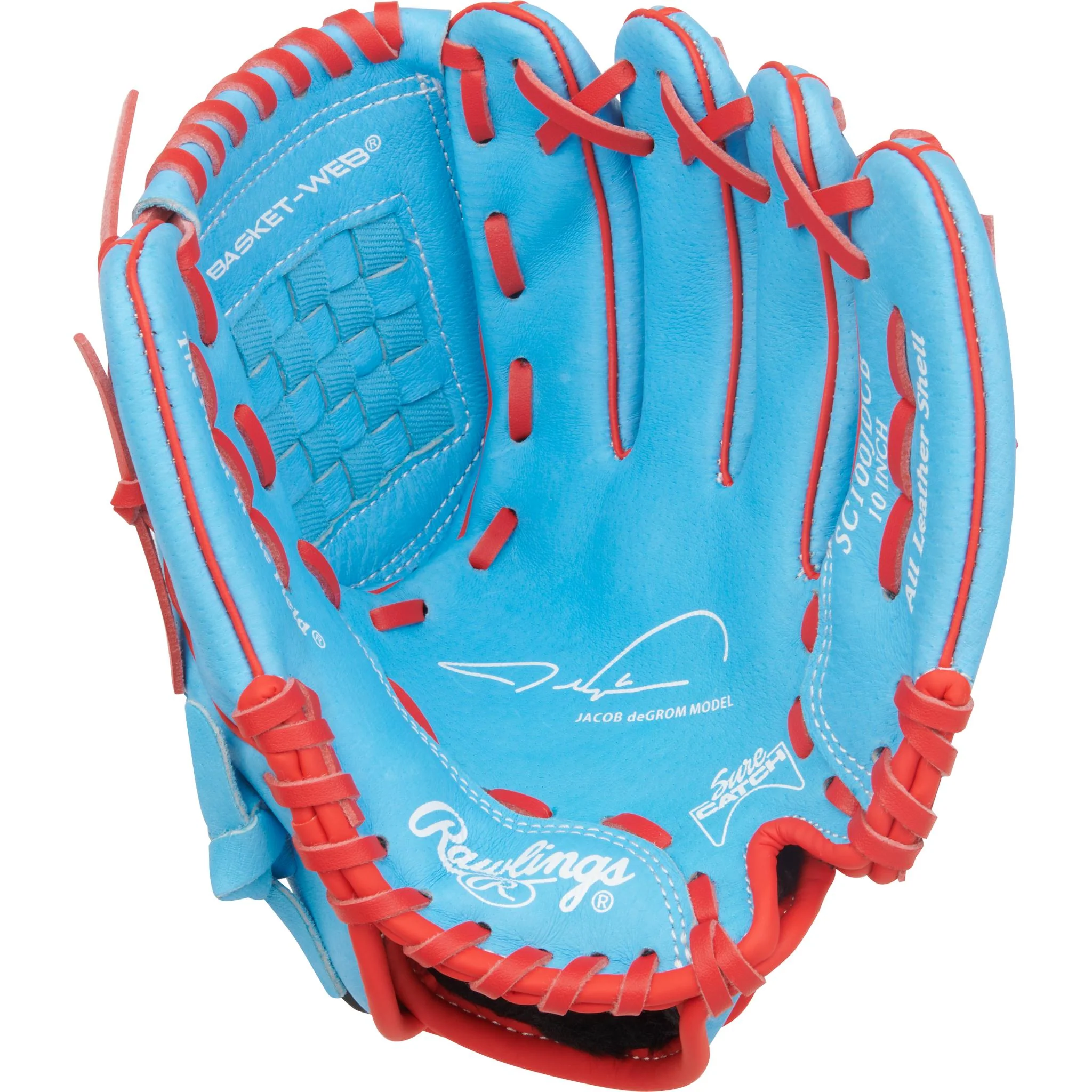 Rawlings Sure Catch Series Jacob deGrom Signature 10" Youth Baseball Glove (2026) - Right Hand Throw - Image 2