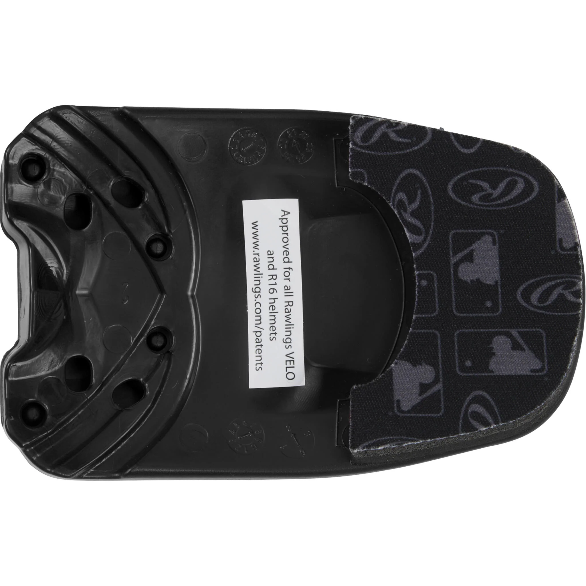 Rawlings Velo 1-Tone Reversible Batting Helmet Extender - Image 7