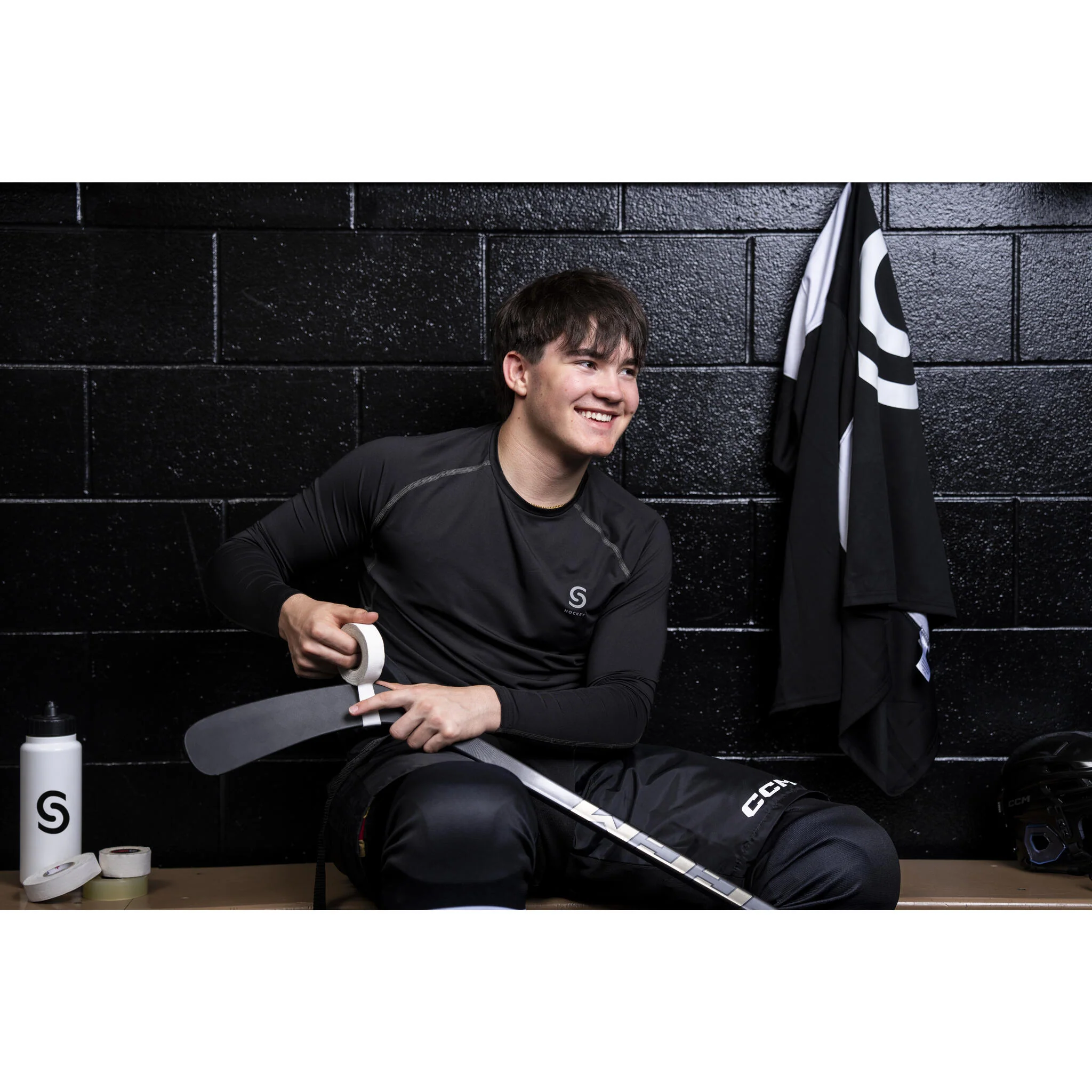 S-Hockey Senior Men's Fitted Base Layer Top - Image 2