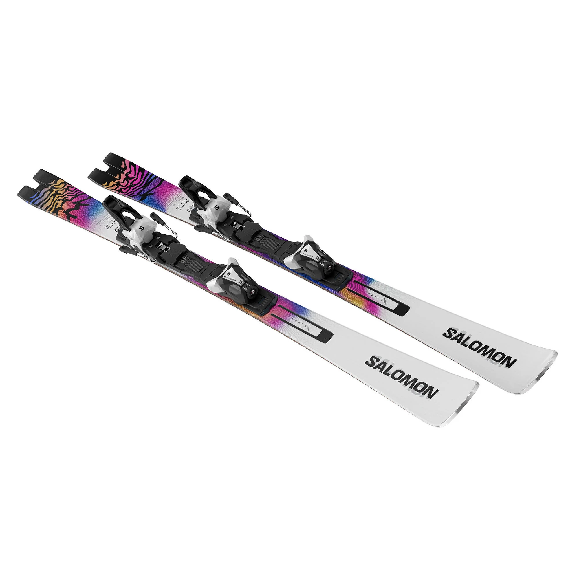 Salomon Addikt Pro 66 + MI12 GW Alpine Ski Set - White/Race Blue - Image 3