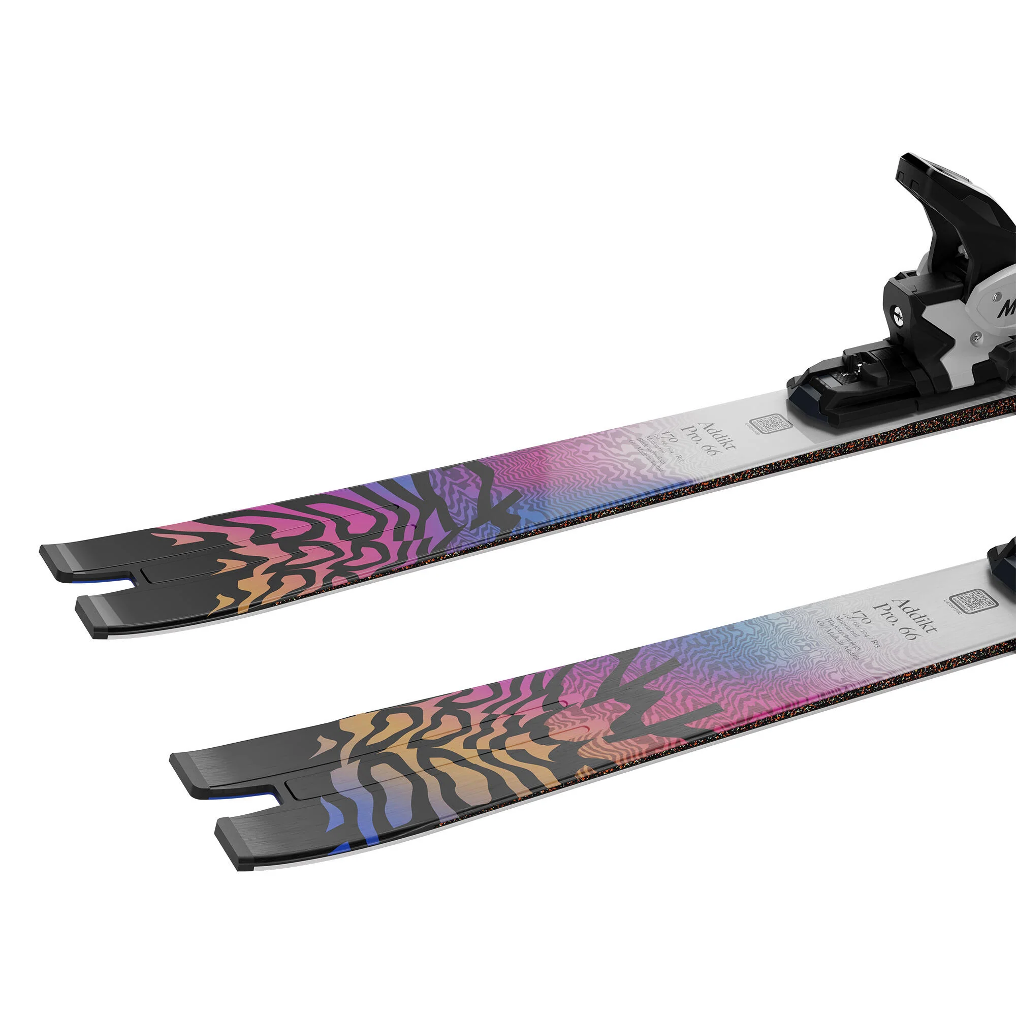 Salomon Addikt Pro 66 + MI12 GW Alpine Ski Set - White/Race Blue - Image 4