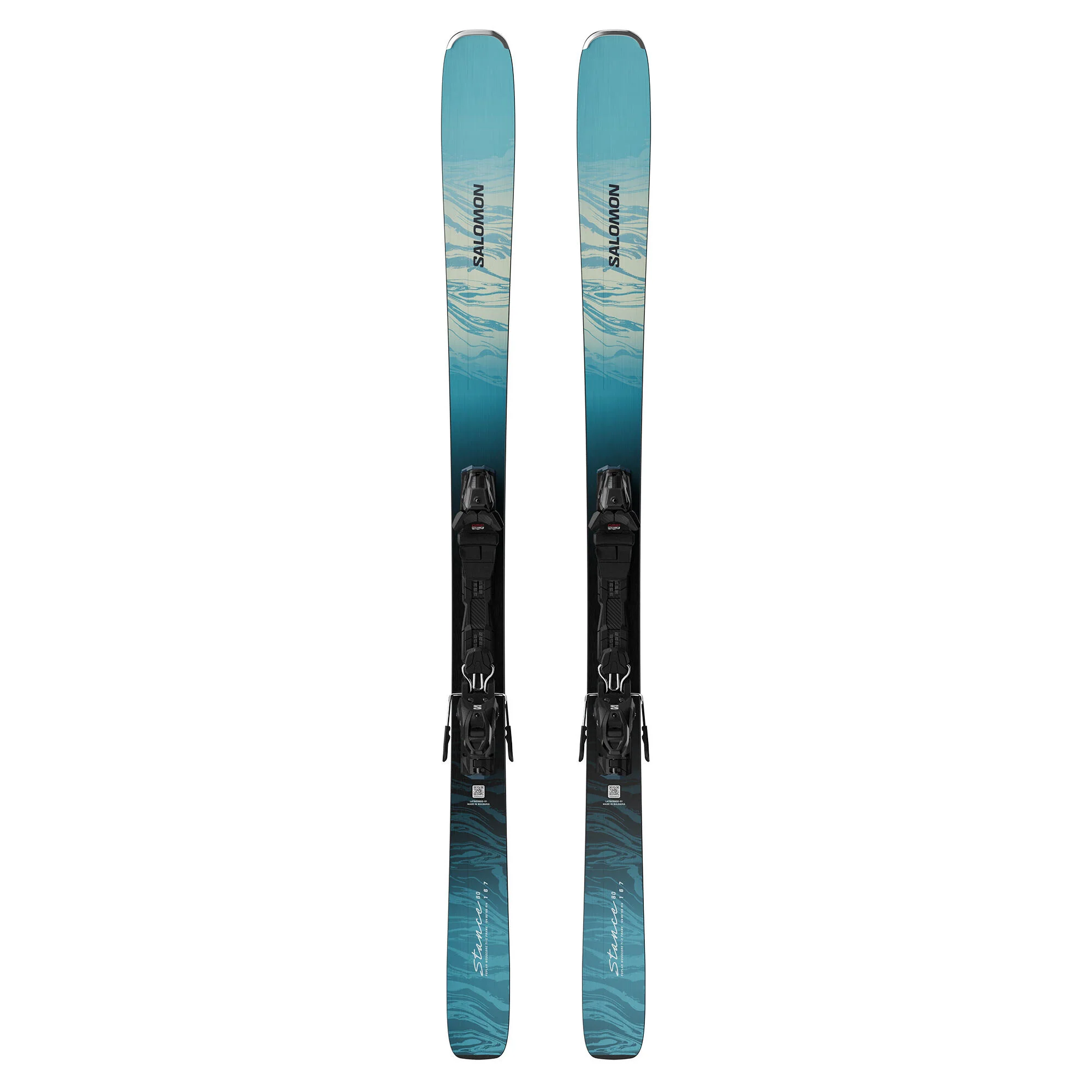 Salomon E Stance W 80 + M10 GW L80 Women's Alpine Ski Set