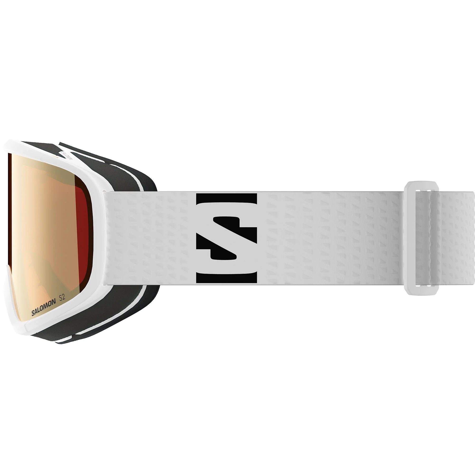 Salomon Lumi Junior Ski Goggles - White/Ruby - Image 2