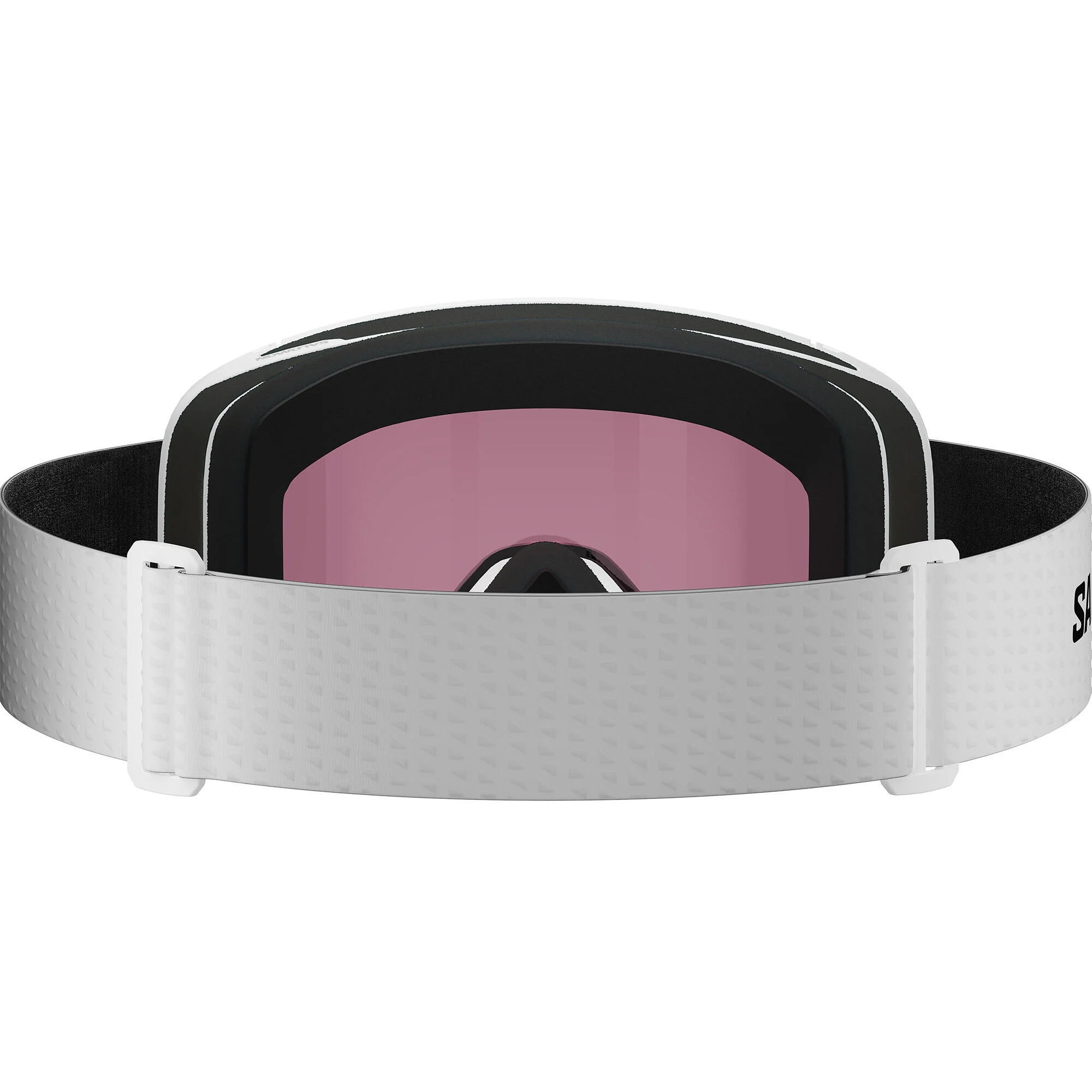 Salomon Lumi Junior Ski Goggles - White/Ruby - Image 3