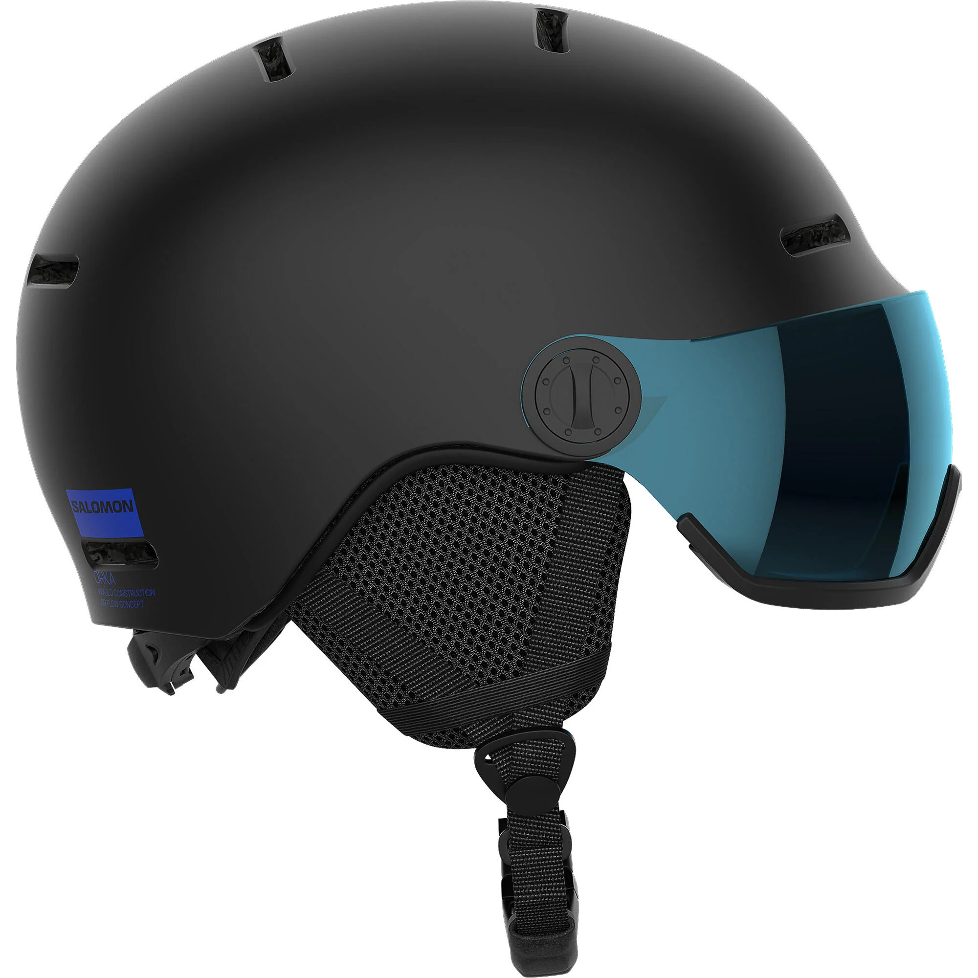 Salomon Orka Visor Junior Ski Helmet - Black
