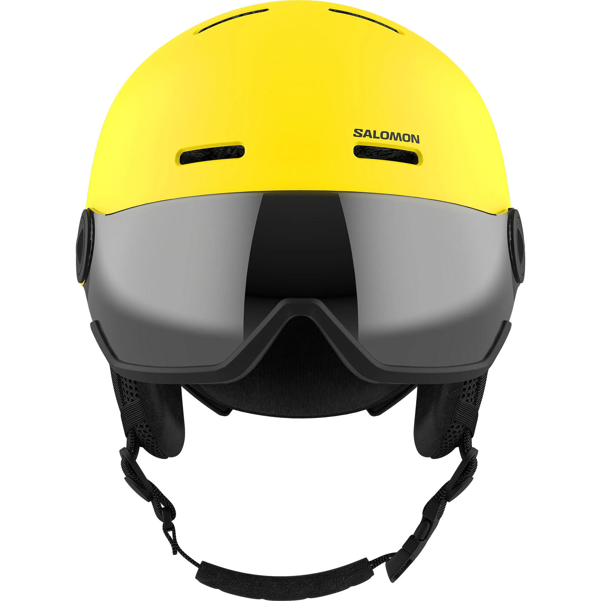 Salomon Orka Visor Junior Ski Helmet - Vibrant Yellow - Image 3