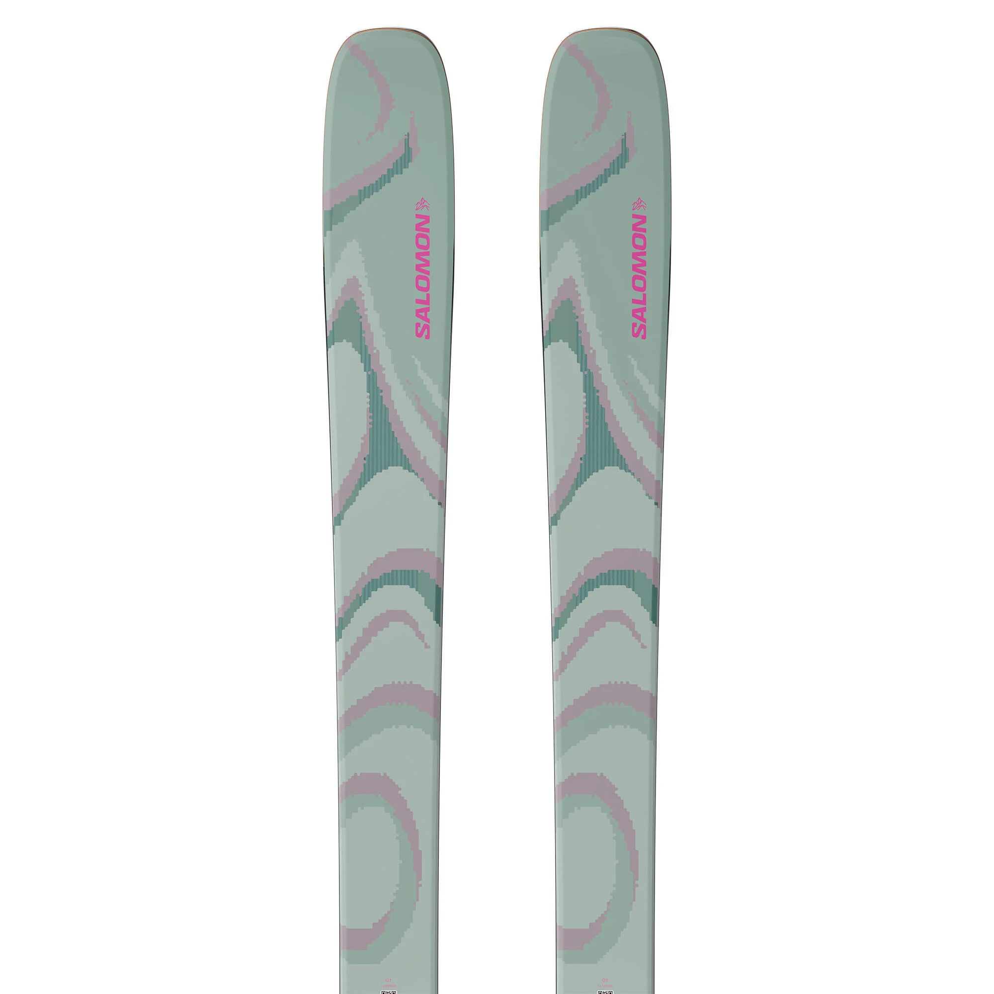 Salomon QST 100 Alpine Skis - Green/Nirvana - Image 3