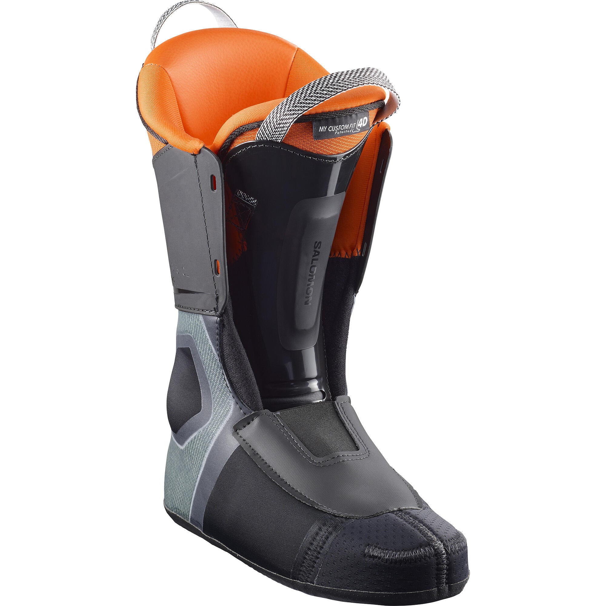 Salomon S/Pro Supra Boa 110 Men's Alpine Ski Boots - Black/Beluga/Orange - Image 2