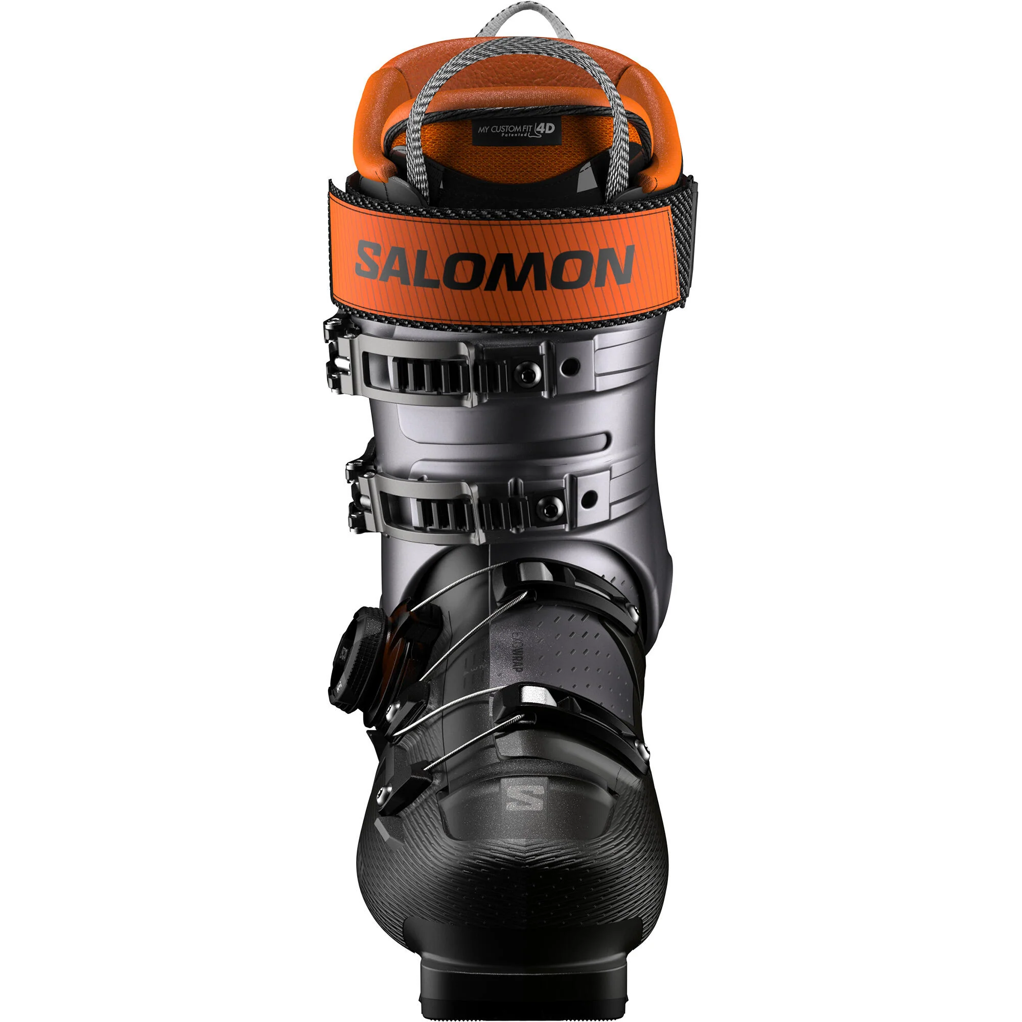 Salomon S/Pro Supra Boa 110 Men's Alpine Ski Boots - Black/Beluga/Orange - Image 3