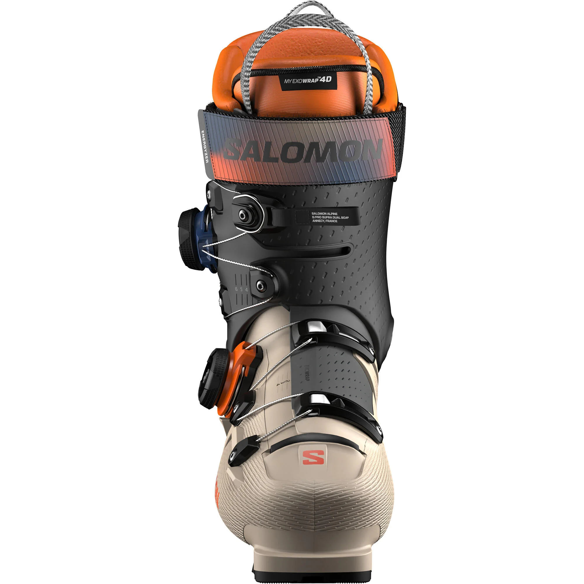 Salomon S/Pro Supra Dual Boa® 120 Men's Alpine Ski Boots - Humus/Black - Image 3