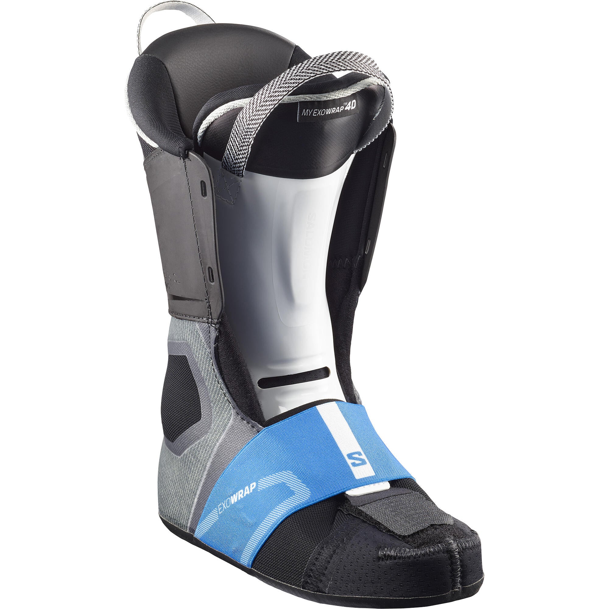 Salomon S/Pro Supra Dual Boa® 130 Men's Alpine Ski Boots - Grey/Black/Blue - Image 2