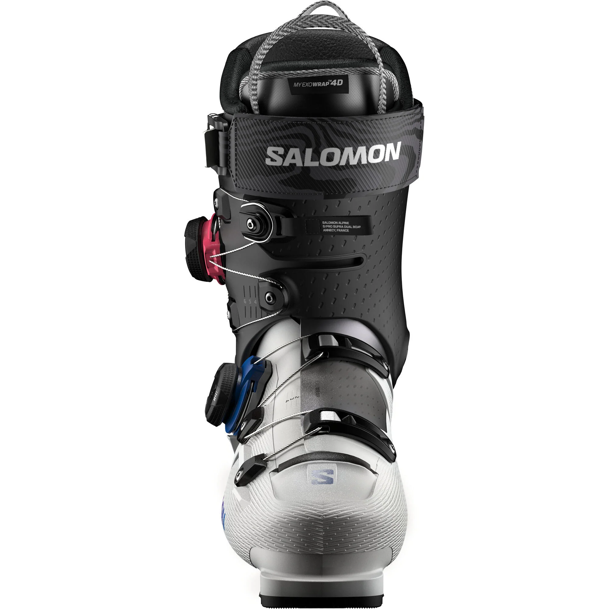 Salomon S/Pro Supra Dual Boa® 130 Men's Alpine Ski Boots - Grey/Black/Blue - Image 3