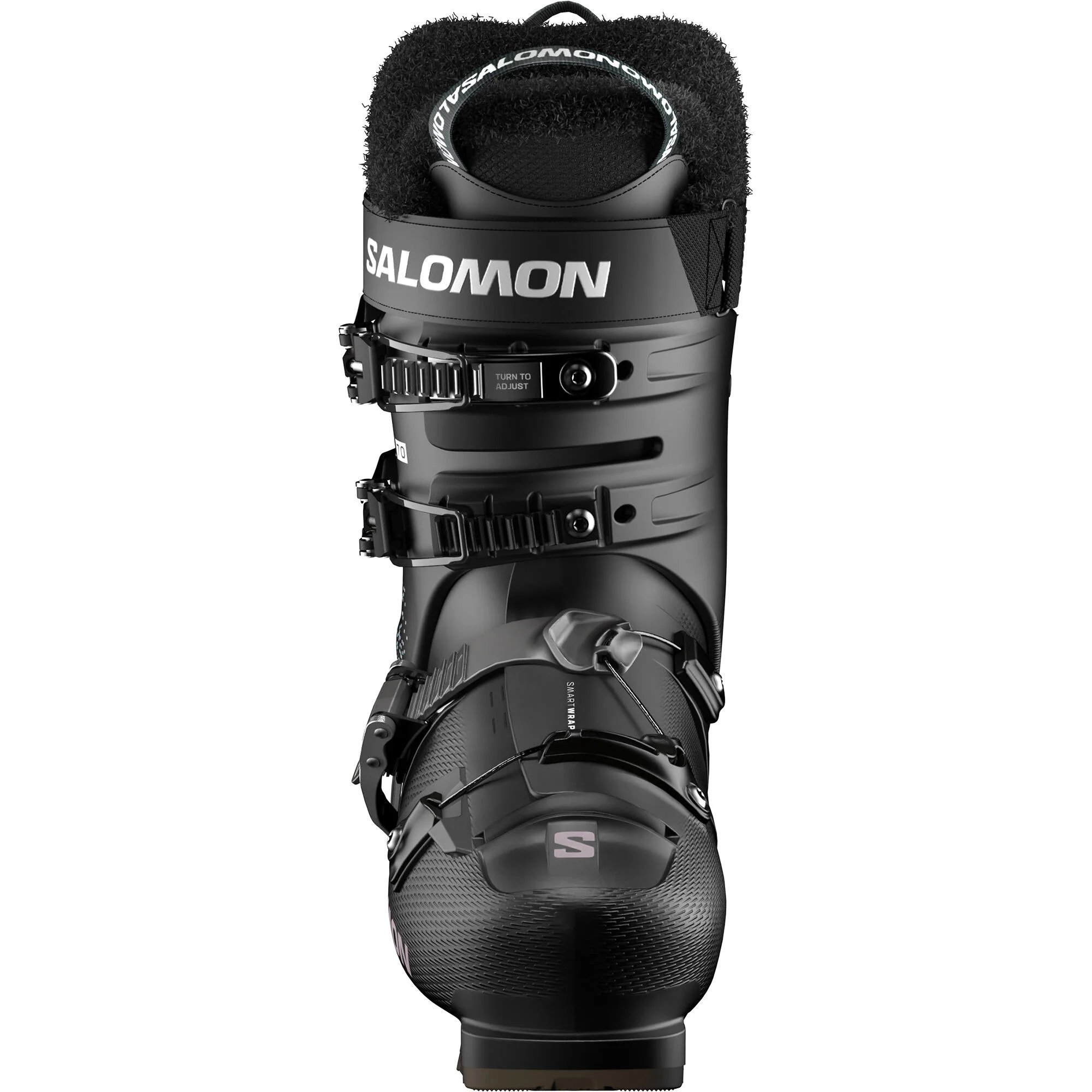 Salomon Sense 70 Women's Alpine Ski Boots - Black/Oil Green - Image 2