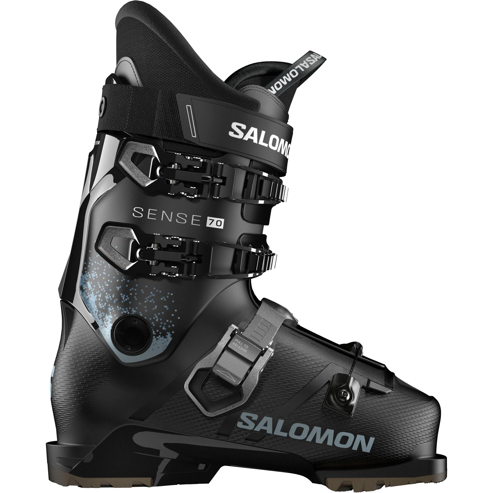 Salomon Sense 70 Youth Alpine Ski Boots - Black/Black/Arona