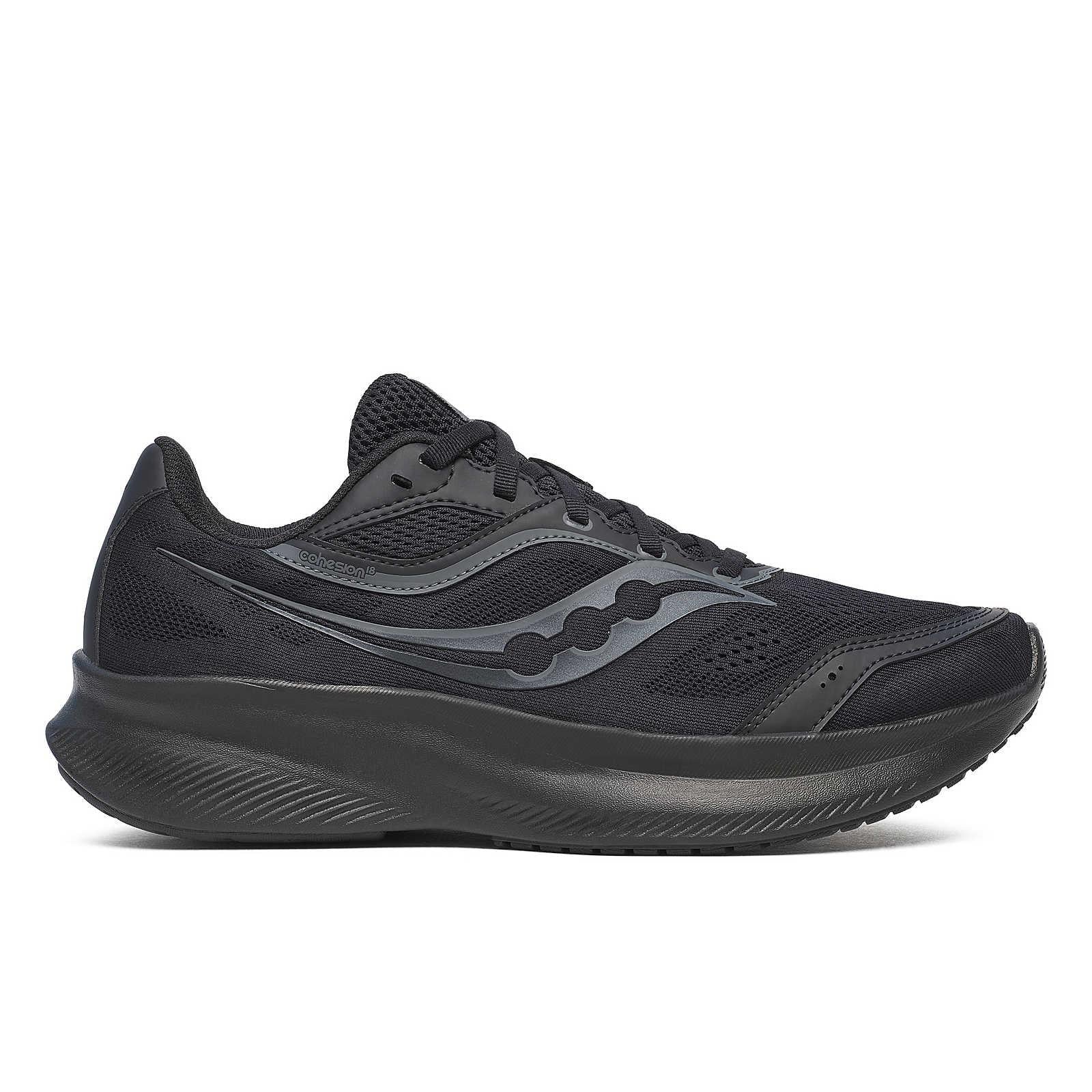 Saucony Cohesion 18 Men's Running Shoes - Triple Black - Image 7