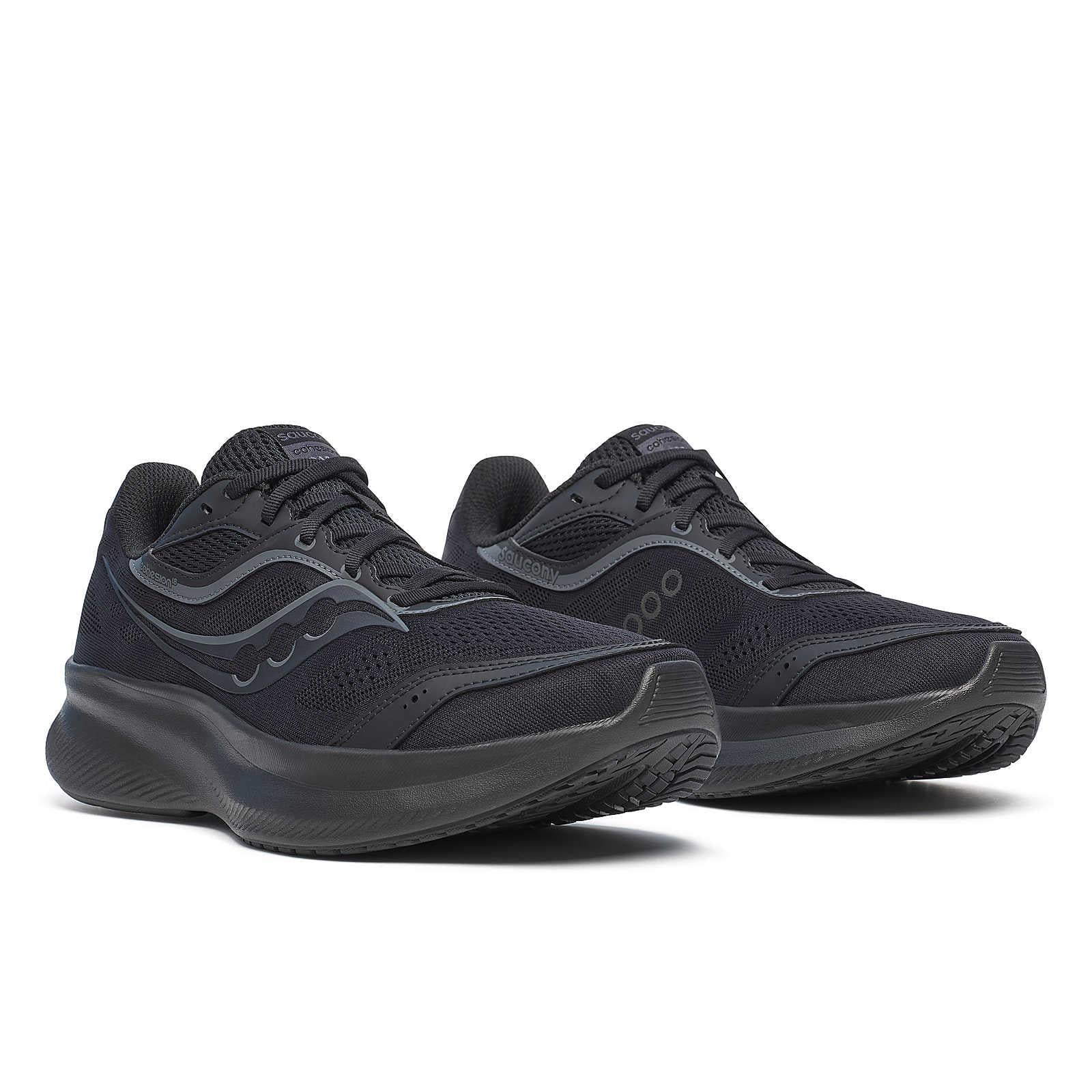 Saucony Cohesion 18 Men's Running Shoes - Triple Black - Image 8