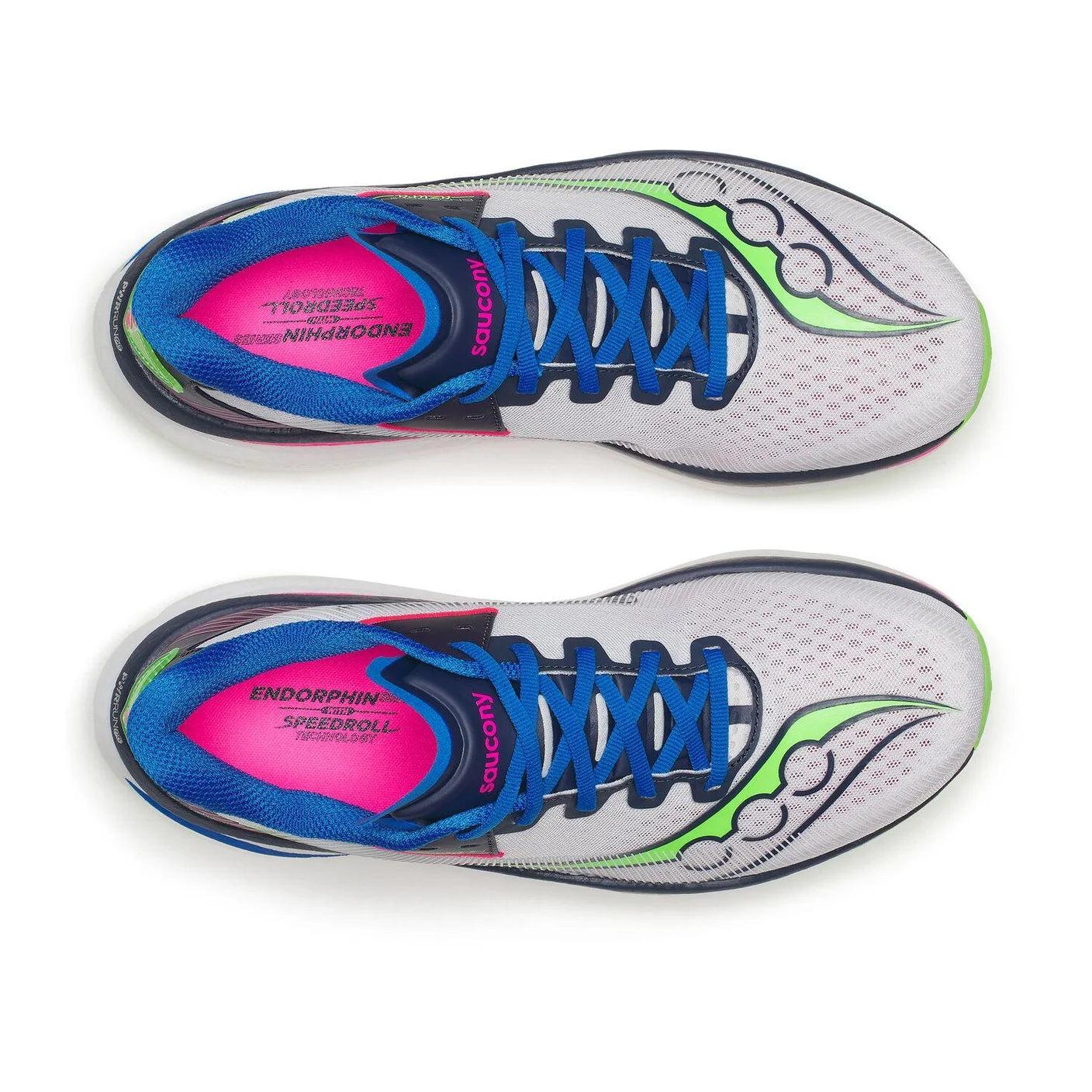 Saucony Endorphin Azura Men's Running Shoes - White/Navy - Image 5