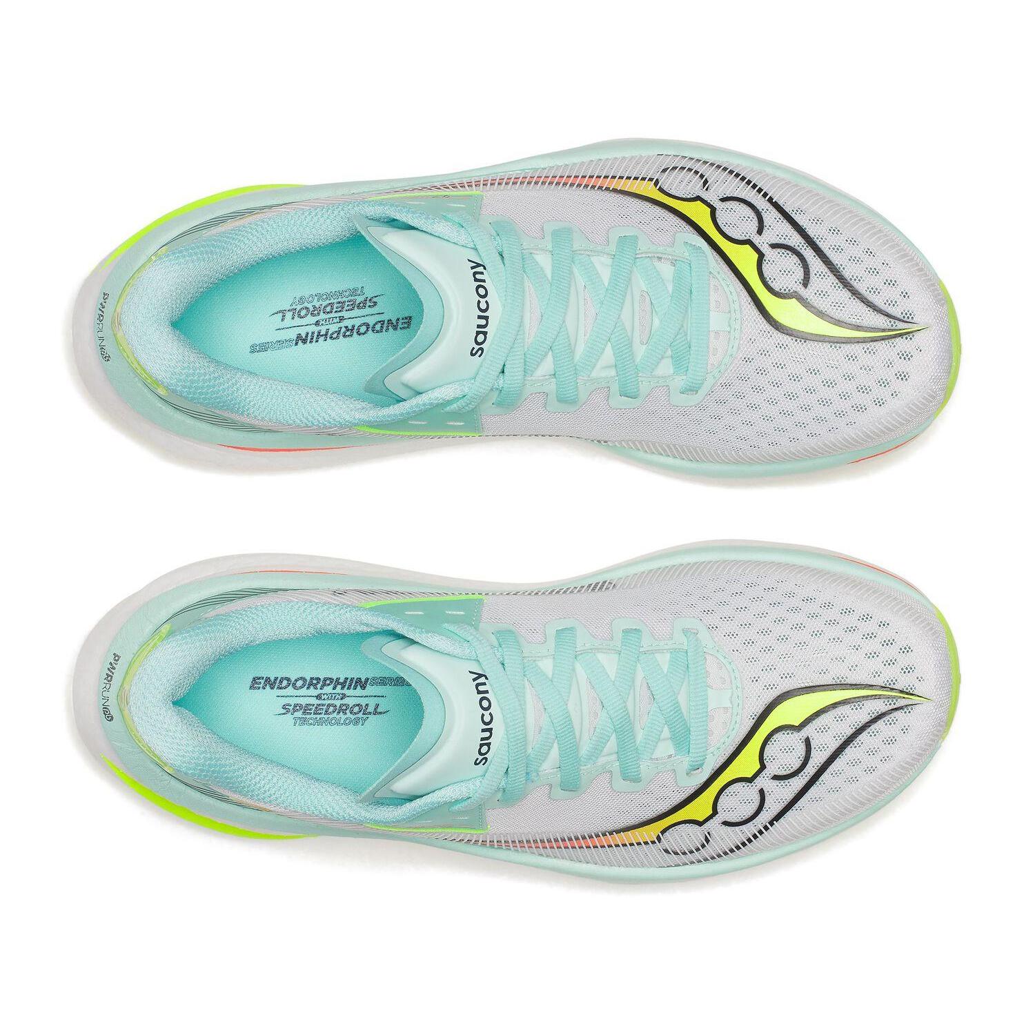 Saucony Endorphin Azura Women's Running Shoes - White/Splash - Image 3