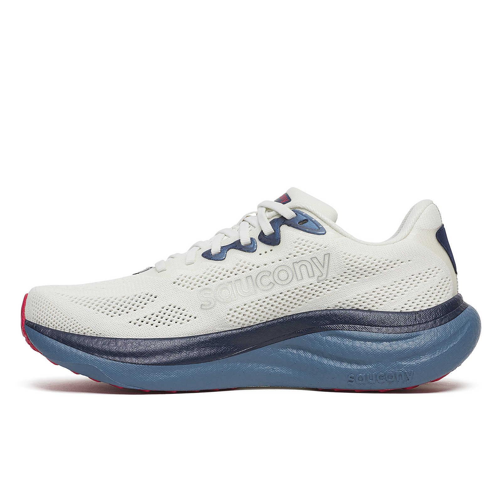 Saucony Ride 19 Men's Running Shoes - Ivory/Storm - Image 4