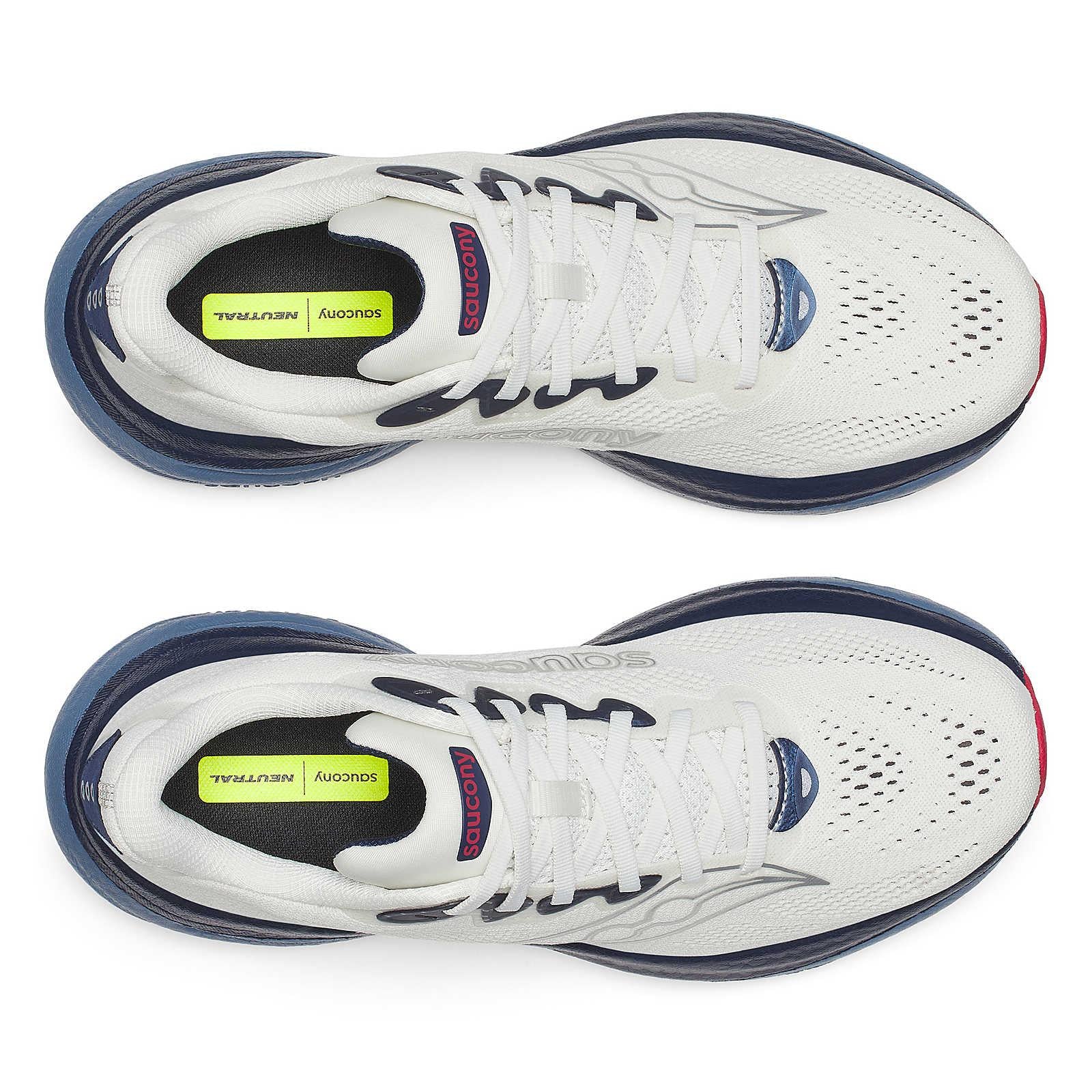 Saucony Ride 19 Men's Running Shoes - Ivory/Storm - Image 5
