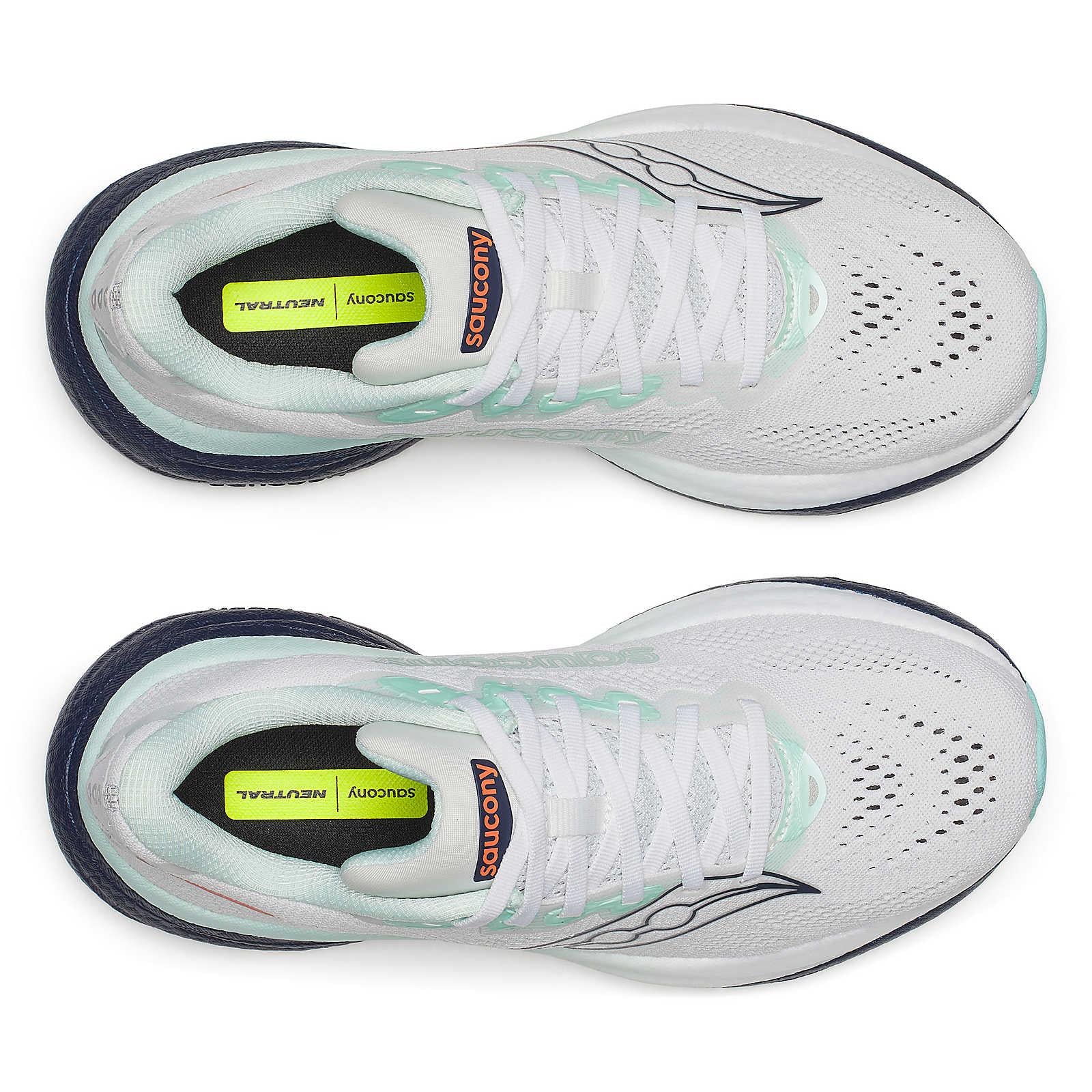 Saucony Ride 19 Women's Running Shoes - White/Silk - Image 29