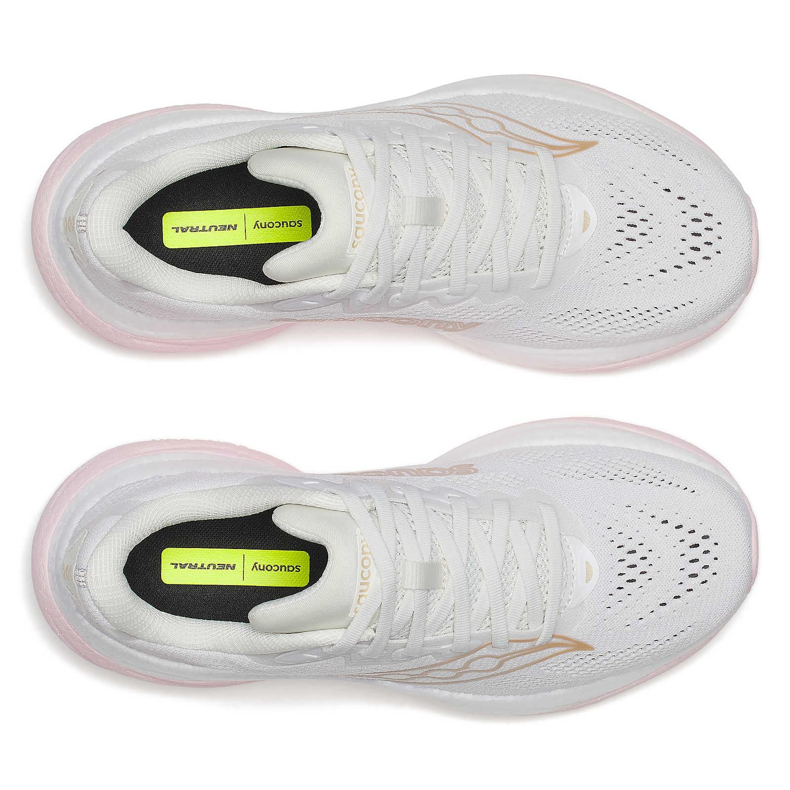Saucony Ride 19 Women's Running Shoes - White/Silk - Image 35