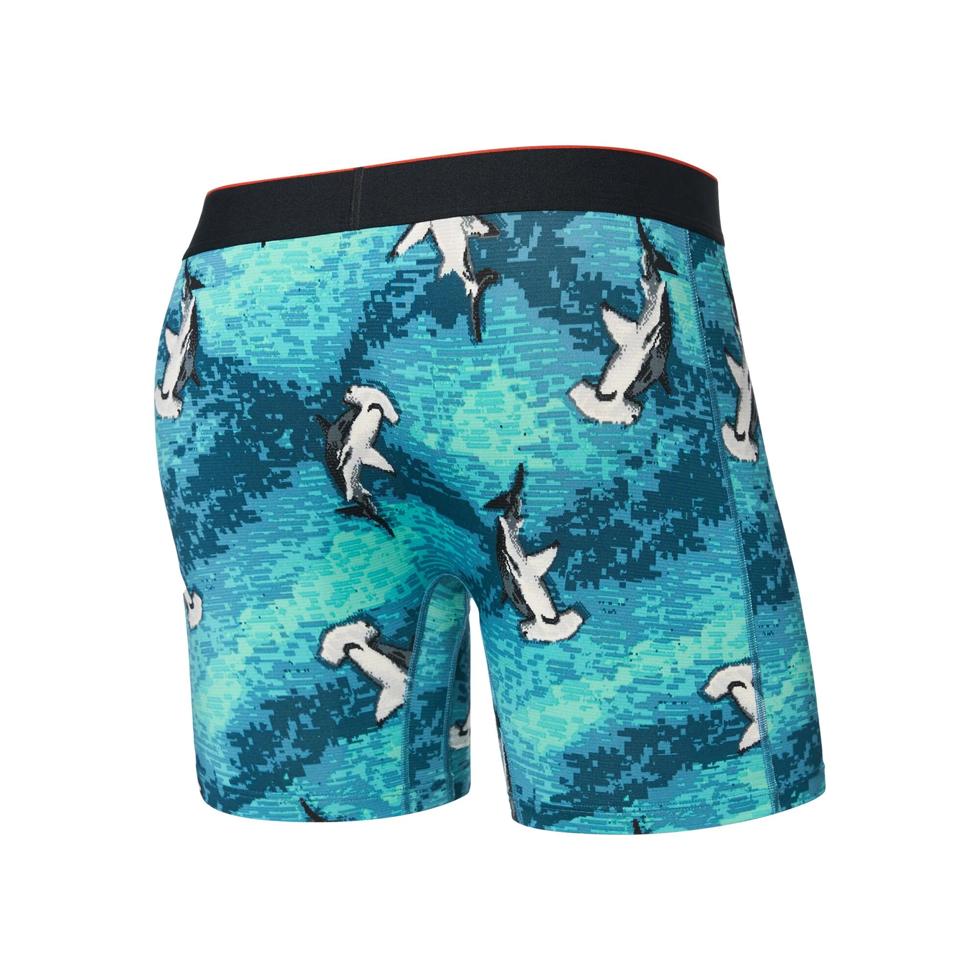 Saxx Multi-Sport Mesh Boxer Brief - Hammerhead Camo/Aqua - Image 2