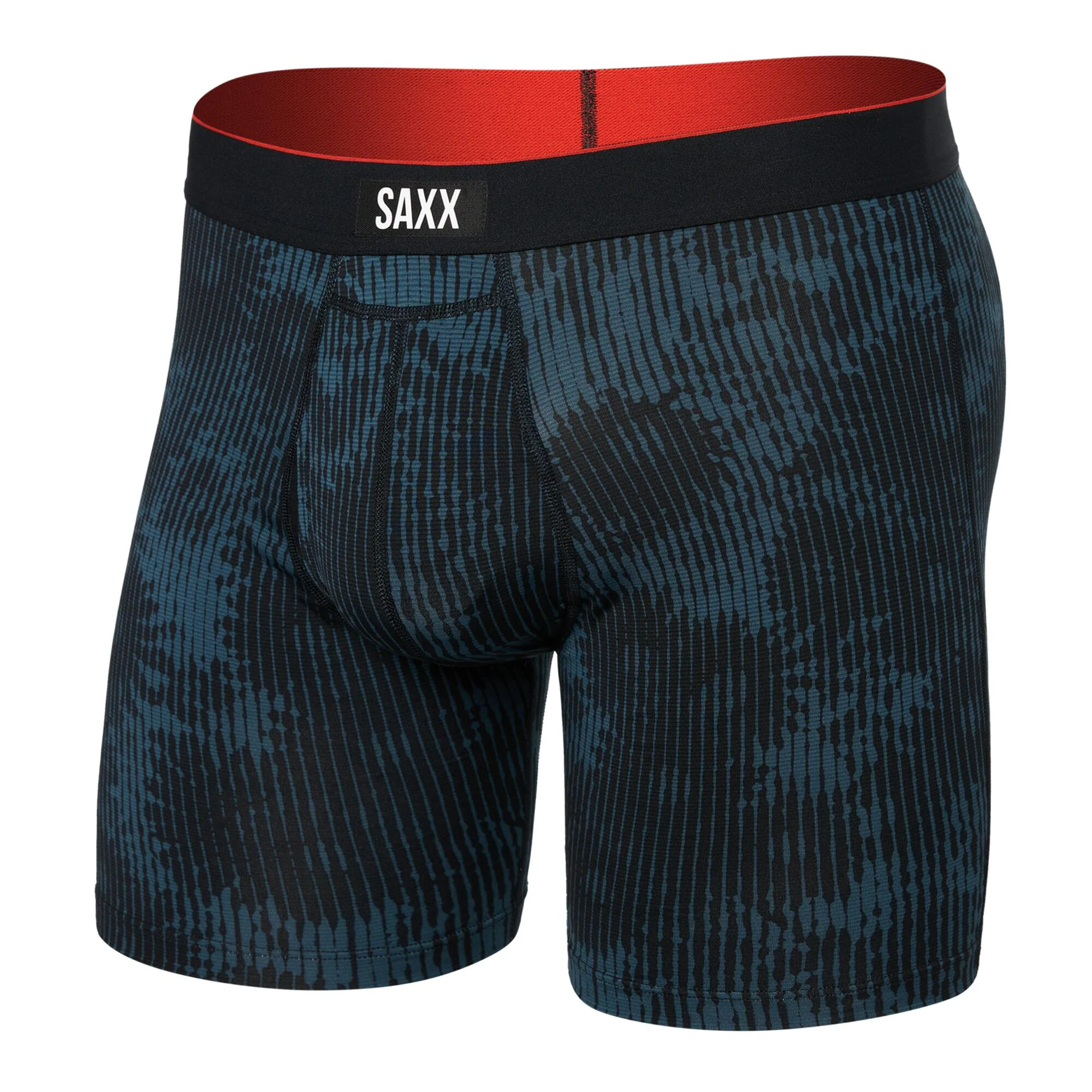 Saxx Multi-Sport Mesh Boxer Brief - White Noise Daisy
