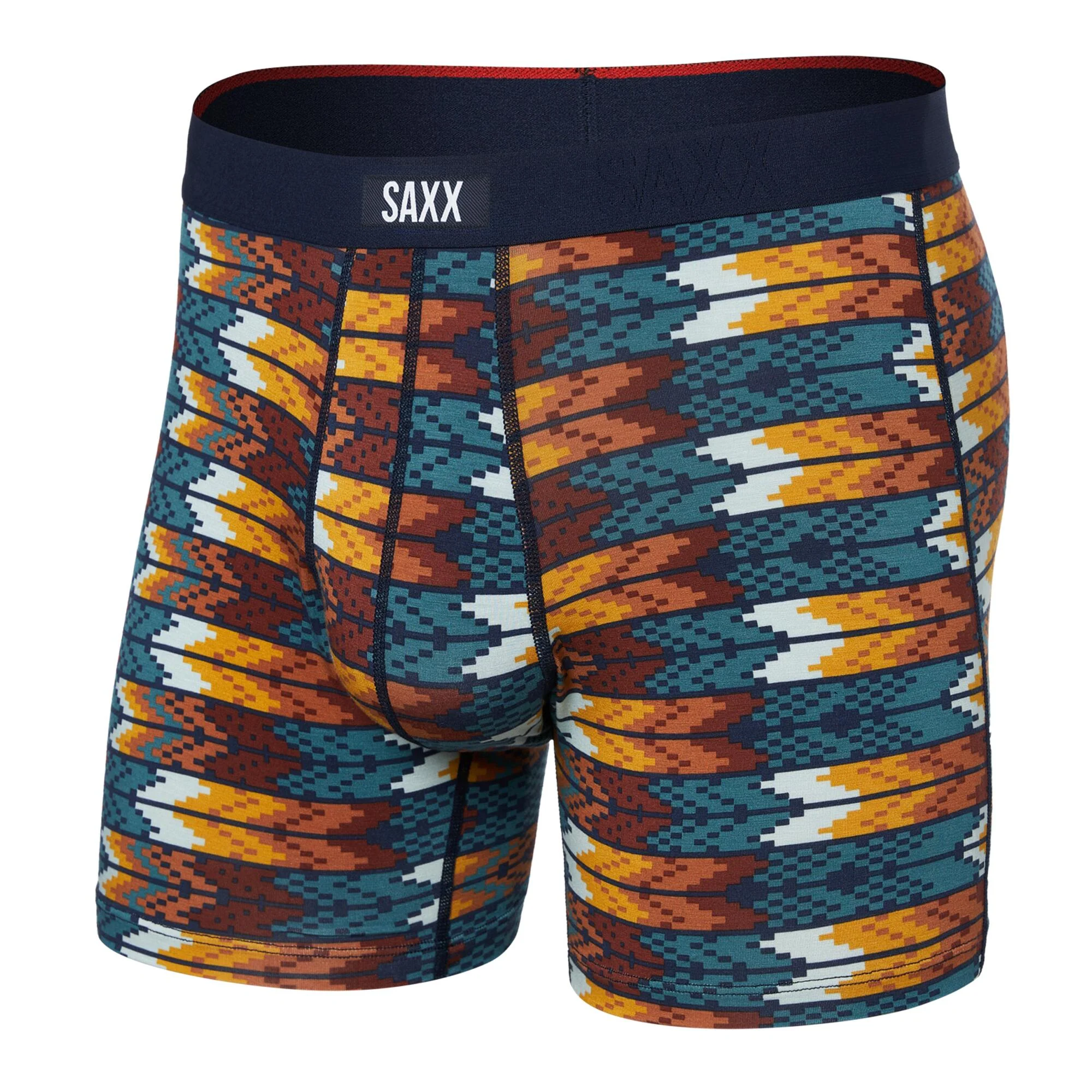 Saxx Vibe Xtra Super Soft Boxer Brief - Arrowhead/Storm Blue