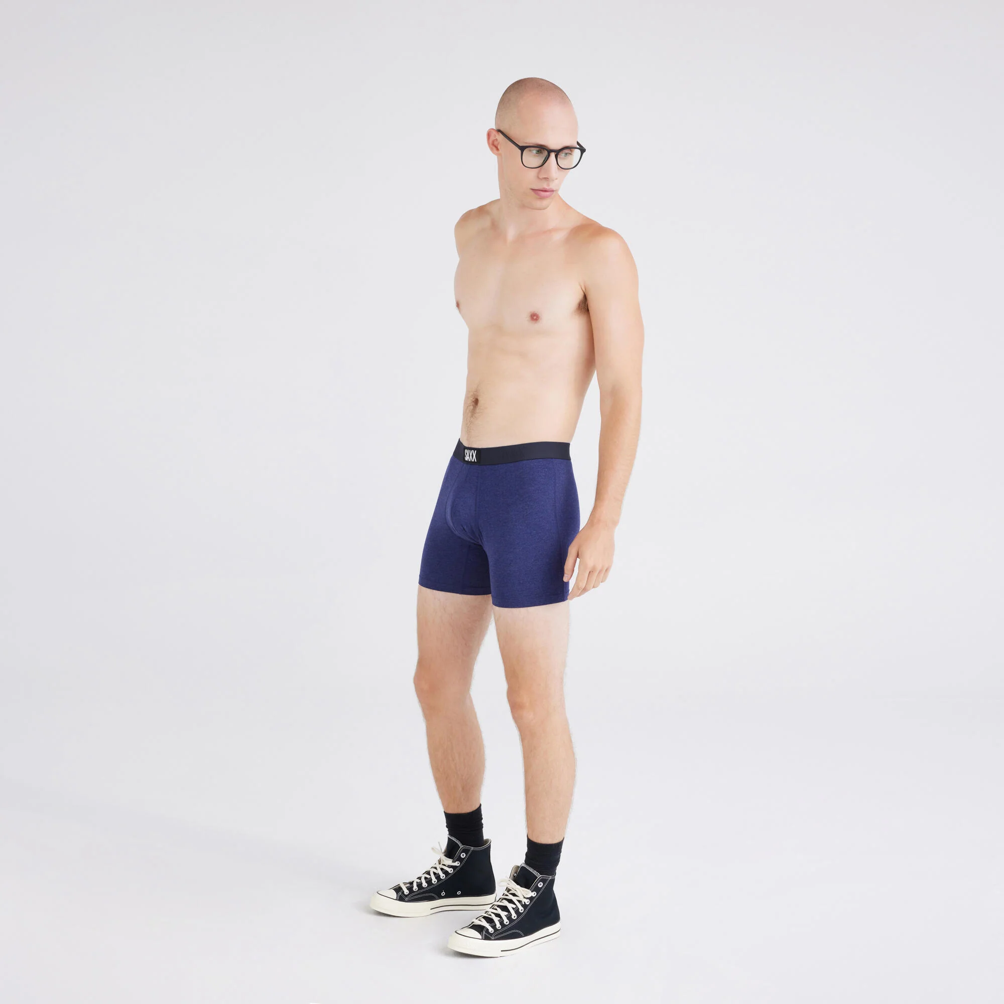 Saxx Vibe Xtra Super Soft Boxer Brief - Astro Blue Heather - Image 3