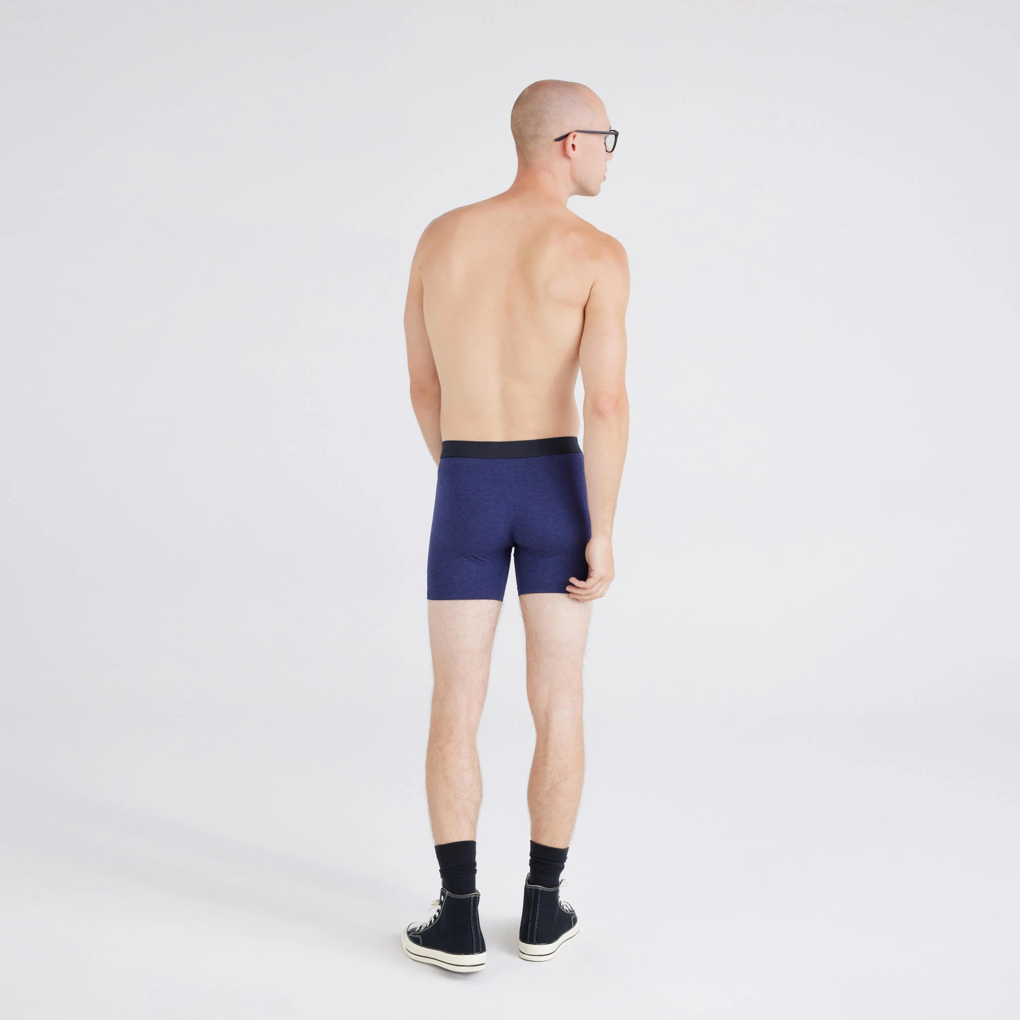 Saxx Vibe Xtra Super Soft Boxer Brief - Astro Blue Heather - Image 4