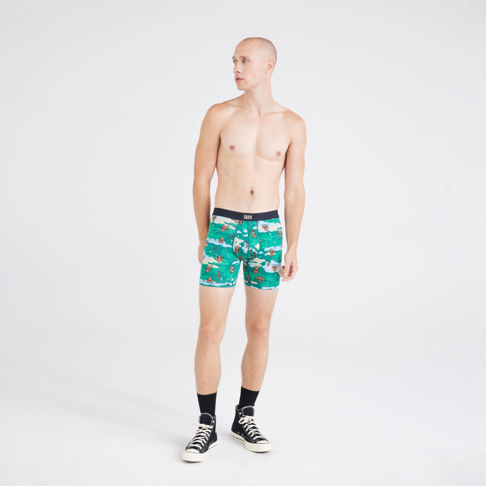 Saxx Vibe Xtra Super Soft Boxer Brief - Holiday Par/Tee - Image 3