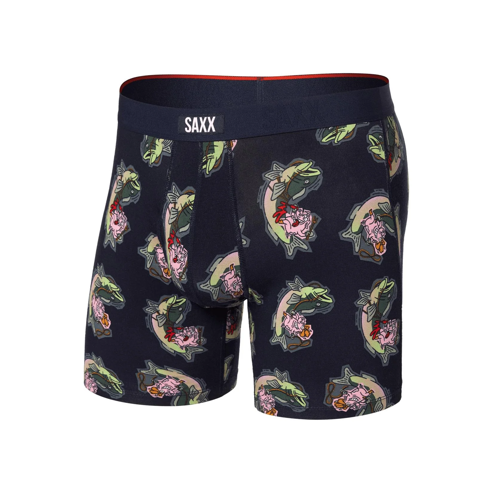 Saxx Vibe Xtra Super Soft Boxer Brief - Surf And Turf