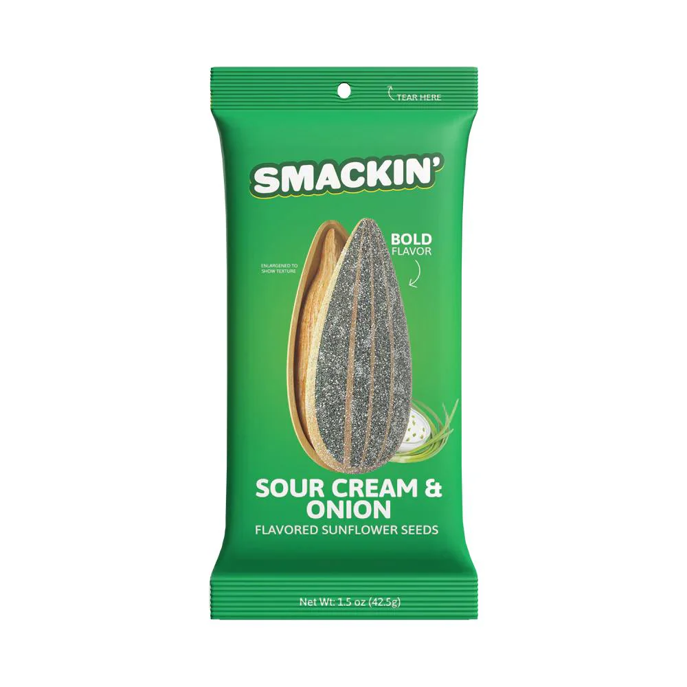Smackin' Sour Cream & Onion Sunflower Seeds - 1.5 oz