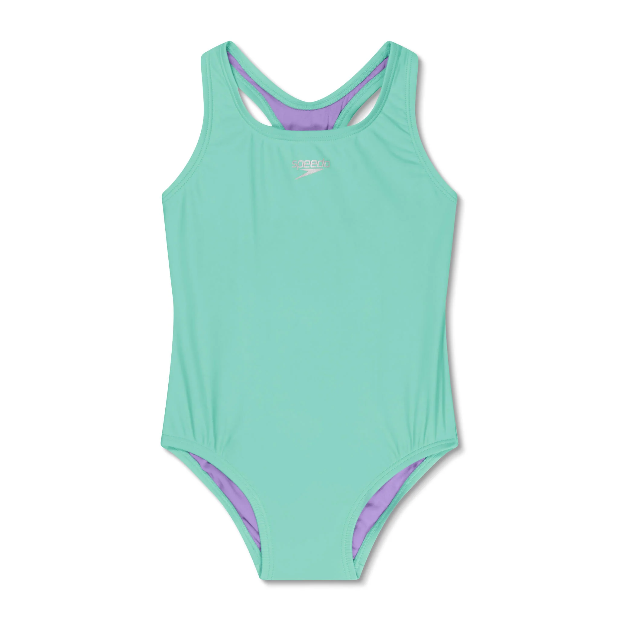 Speedo Solid Racerback Girls' One Piece Swimsuit - Image 5
