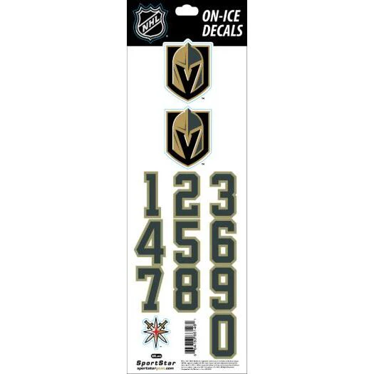 Sportstar NHL Helmet Decals - Vegas Golden Knights