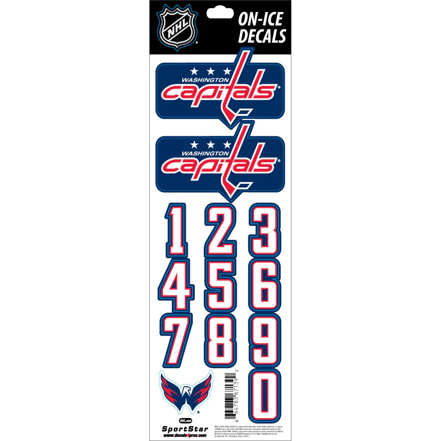 Sportstar NHL Helmet Decals - Washington Capitals - Image 2