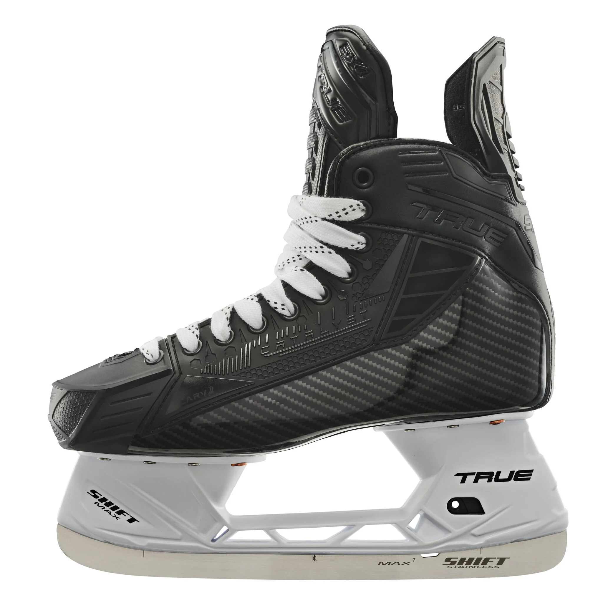 True Hockey Catalyst 5X4 Blackout Intermediate Hockey Skates (2025) - Image 2