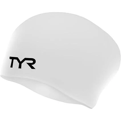 TYR Solid Long Hair Silicone Swim Cap - Image 2