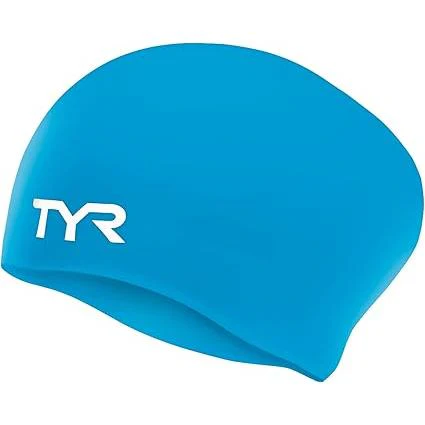 TYR Solid Long Hair Silicone Swim Cap - Image 3