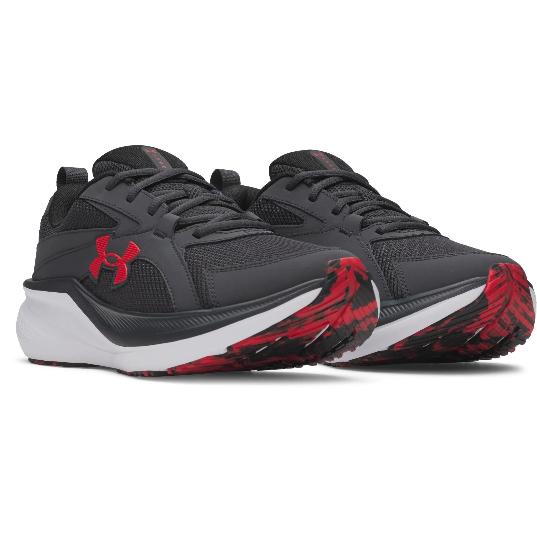 Under Armour Assert 11 Men's Running Shoes - Ant/Ant/Red - Image 3
